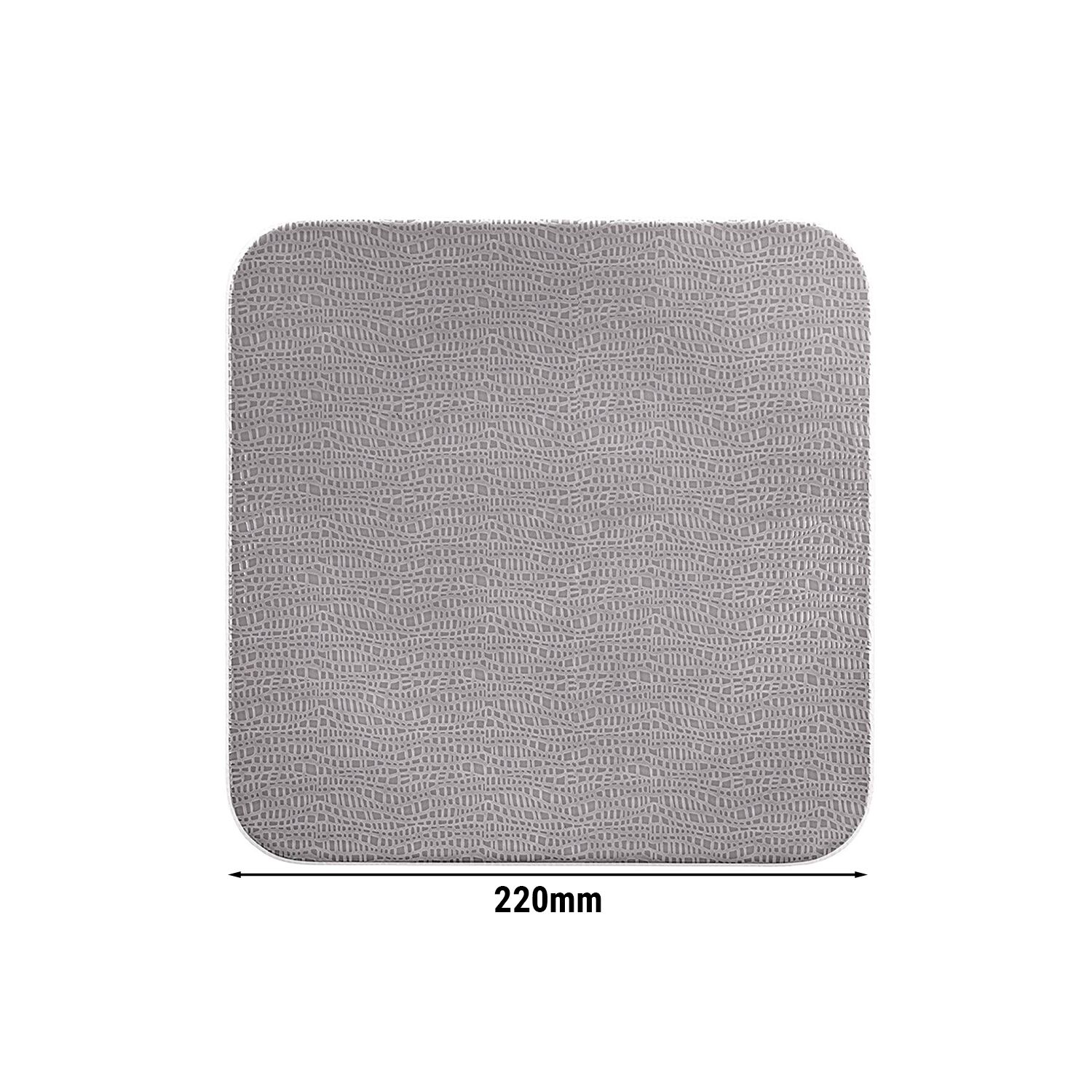 (6 pièces) SELTMANN WEIDEN | Assiette coupe – plate carrée – 220 × 220 mm – Gris