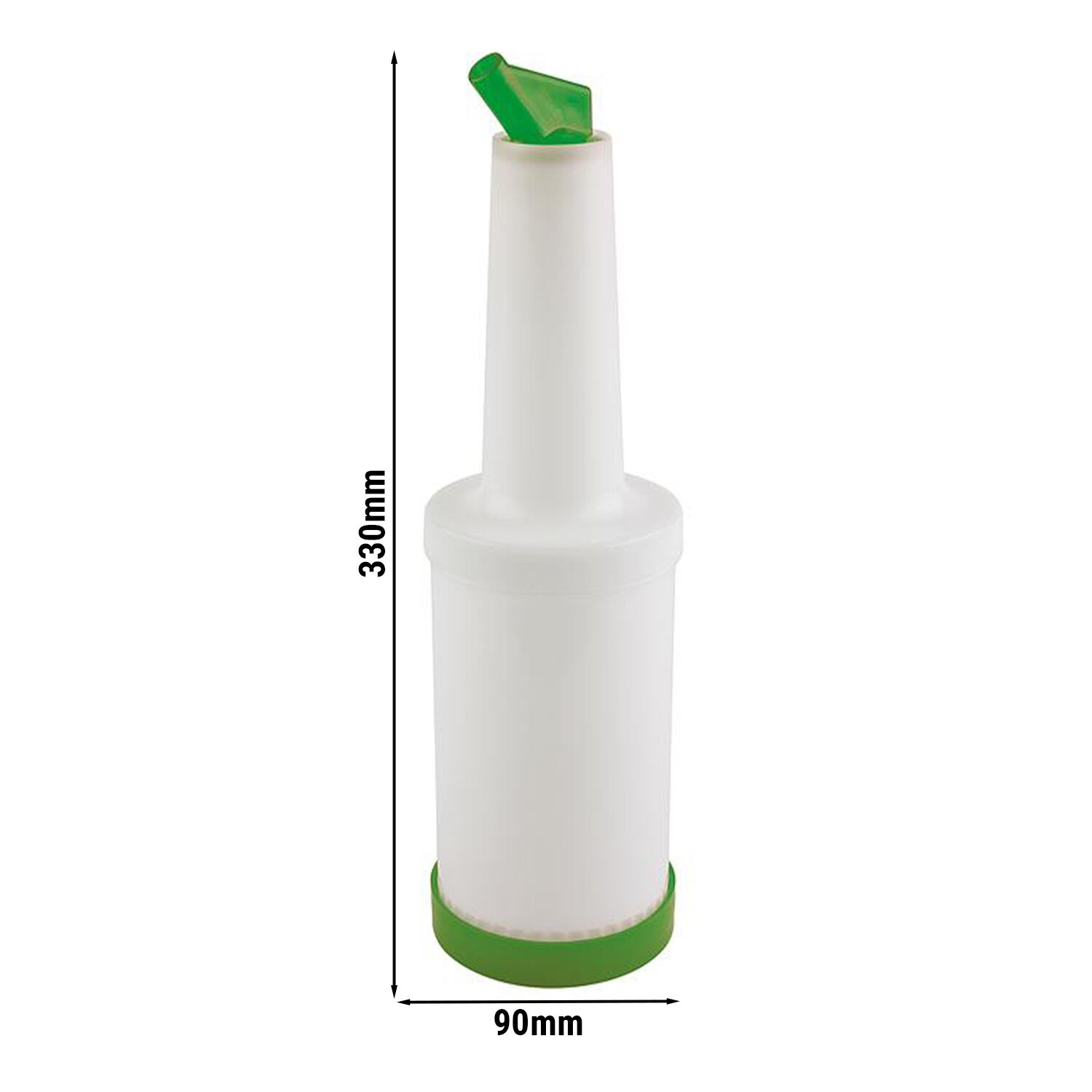(6 pcs) Distributeur de sauce - avec bouchon à vis - 0,85L - Polypropylène