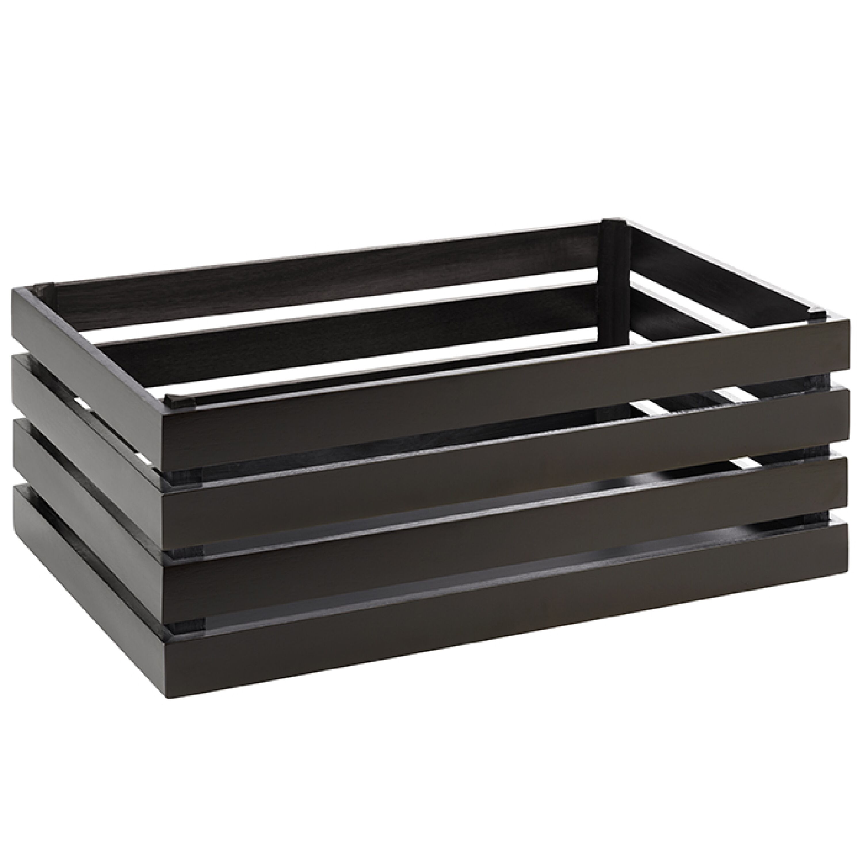 Caisse pour buffet - SUPERBOX - Bois - Noir - Hauteur:200mm - compatible avec GN 1/1