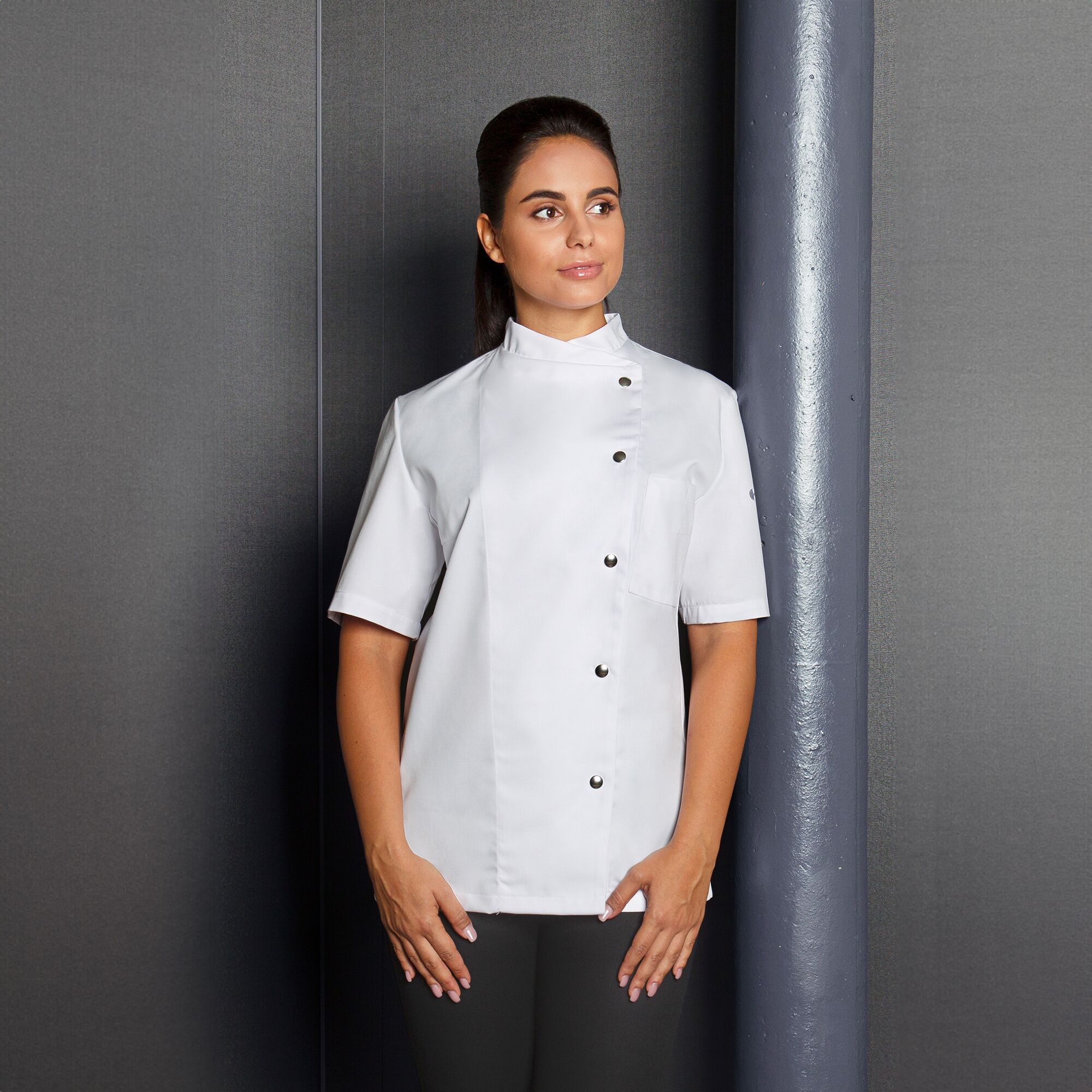 KARLOWSKY | Veste de cuisine femme Greta - Blanc - Taille : 34