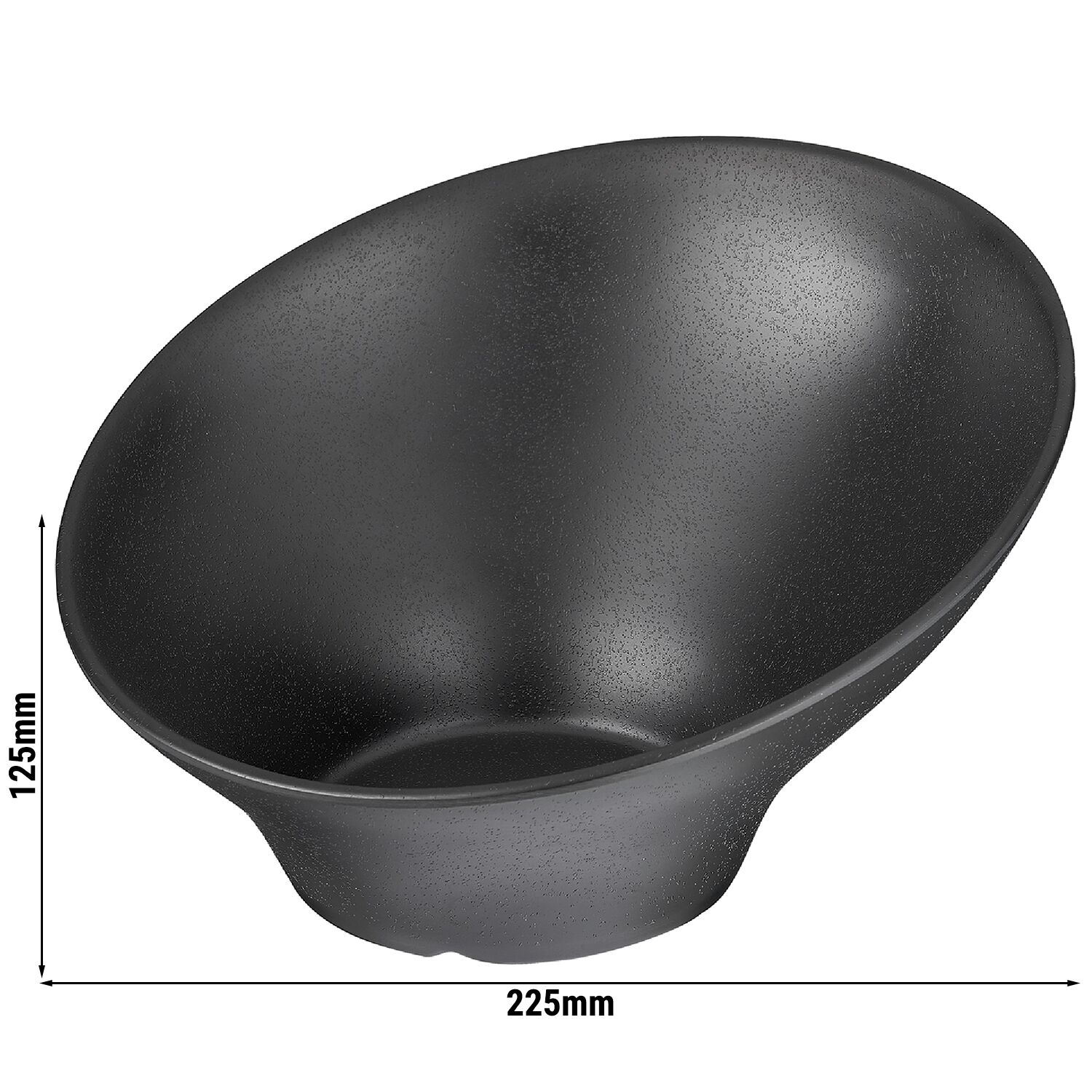 (6 τεμ.) Μπολ μελαμίνης - ZEN - 0,80 l - Ø 22,5 cm - στοιβαζόμενο - μαύρο
