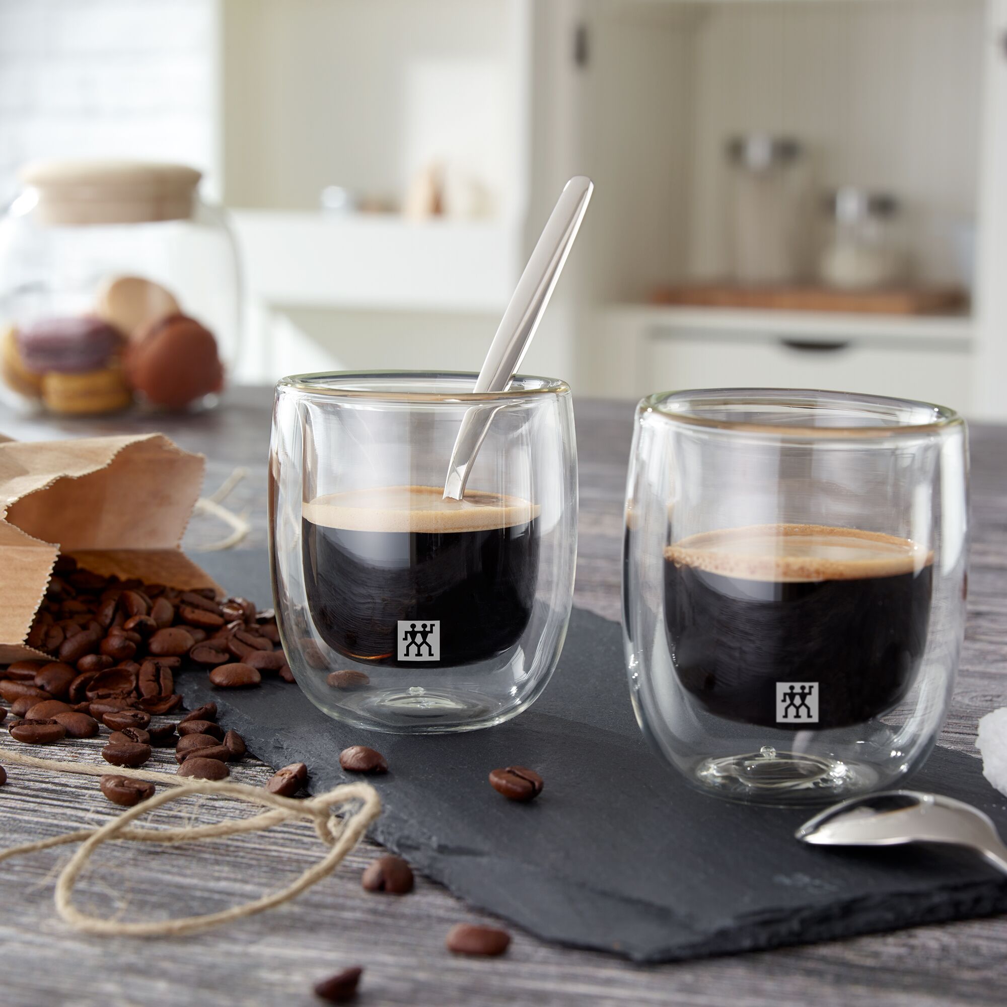 (2) ZWILLING | Sorrento Espresso Glasses – 80 ml - double‑walled borosilicate