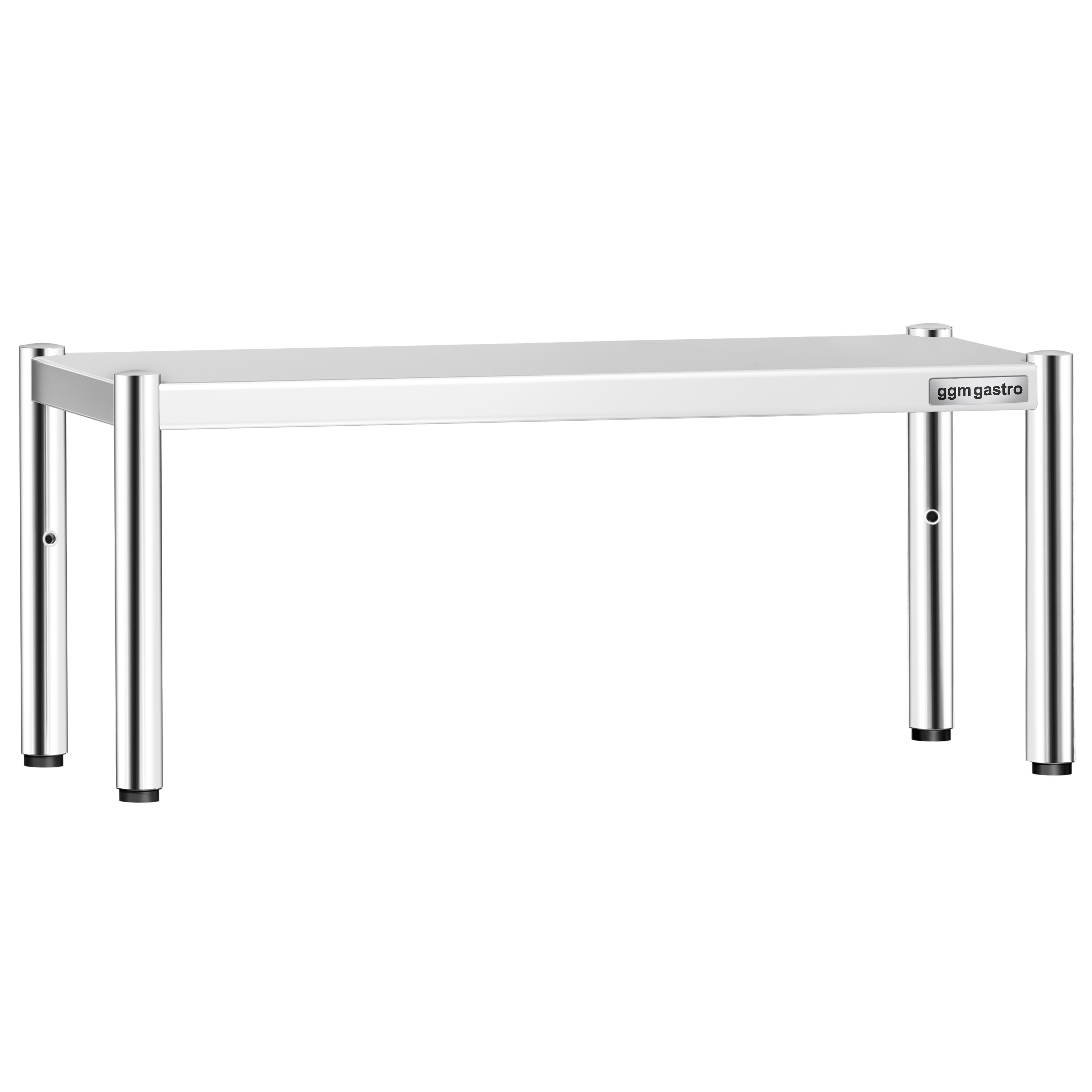 Étagère supérieure en inox – 1 niveau – 1000 × 370 mm – hauteur réglable