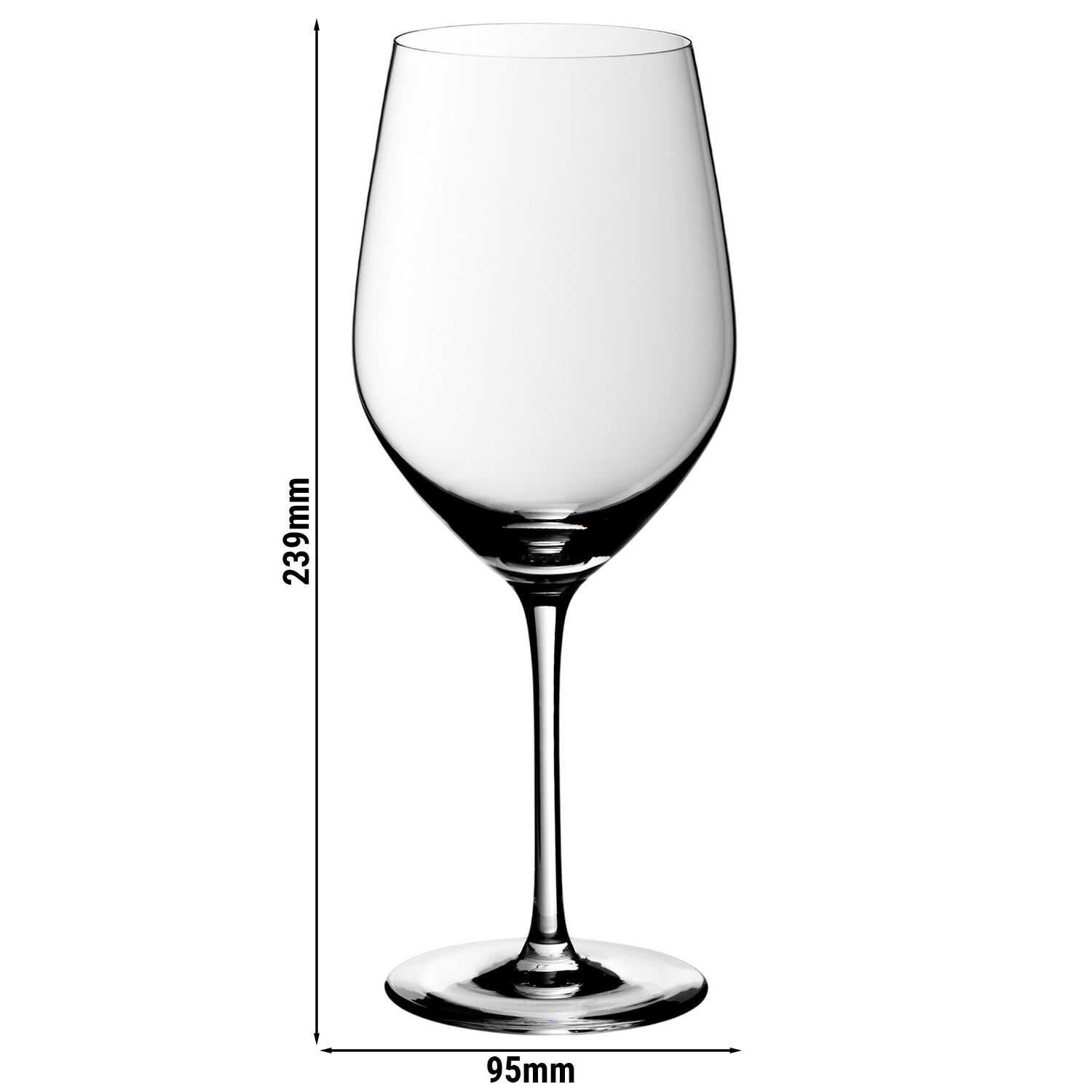 (6 pièces) WMF | ROYAL – Verre à bordeaux 35 – 635 ml – avec trait de jauge