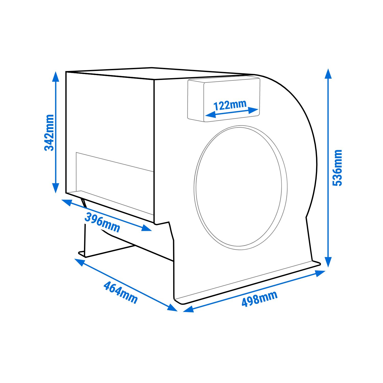 Ventilateur radial 7000 m³/h - pour Airbox