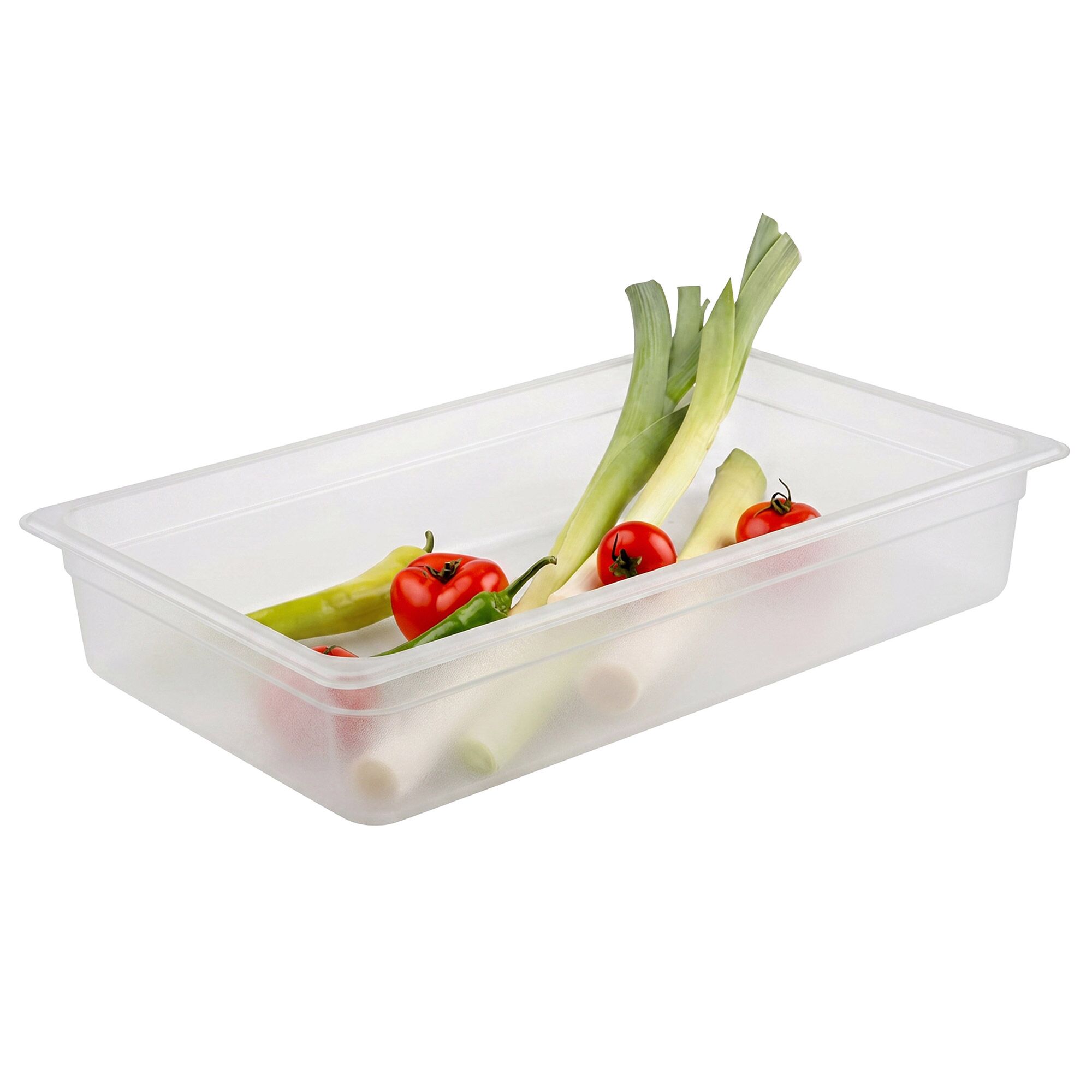 (6 pcs) Polycarbonate Gastronorm Container GN 1/1 - Clear - 8.5L - Depth: 65mm