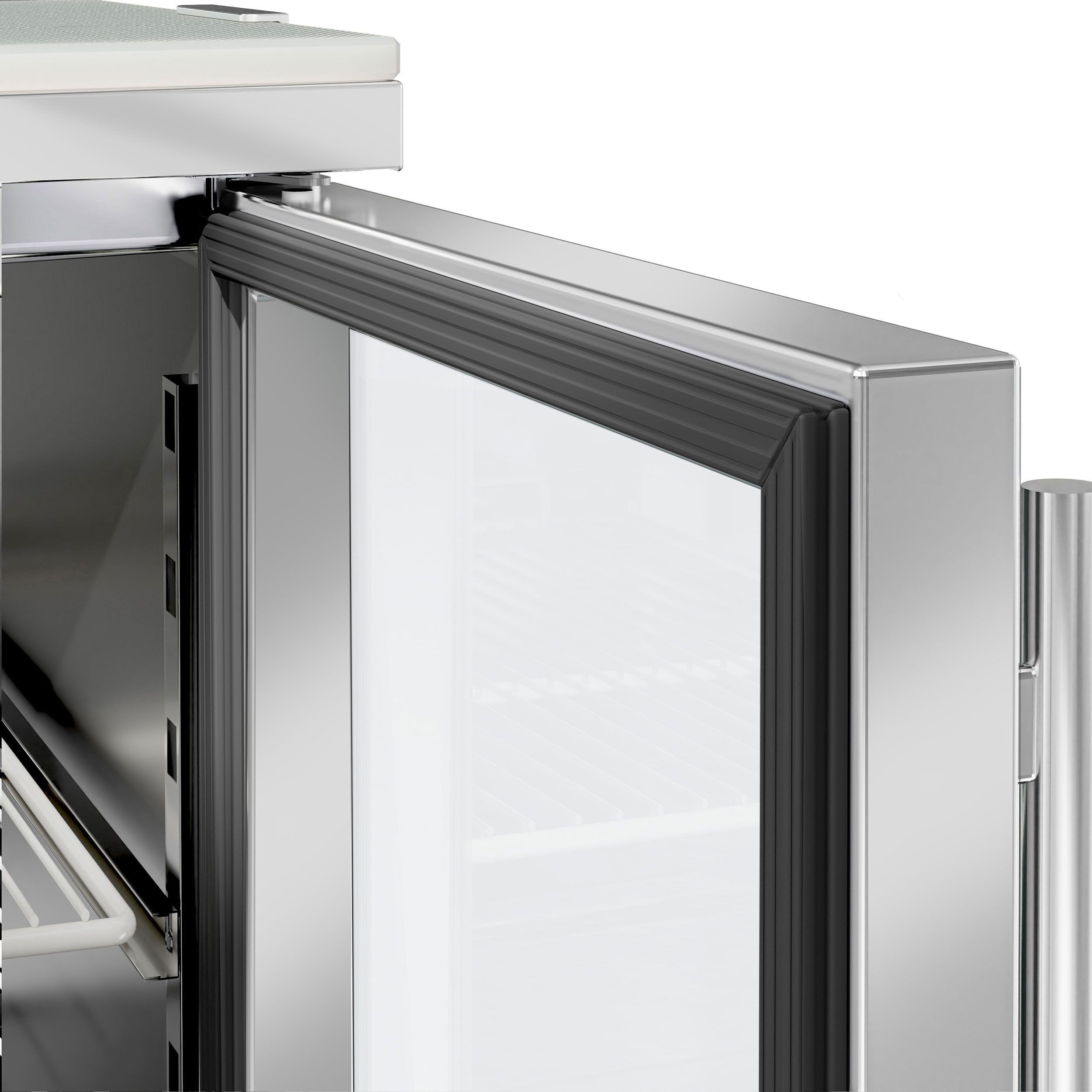 Saladette réfrigérée PREMIUM - 1365mm - 248L - 3 portes vitrées - pour 7x GN 1/3 & Couvercle verre