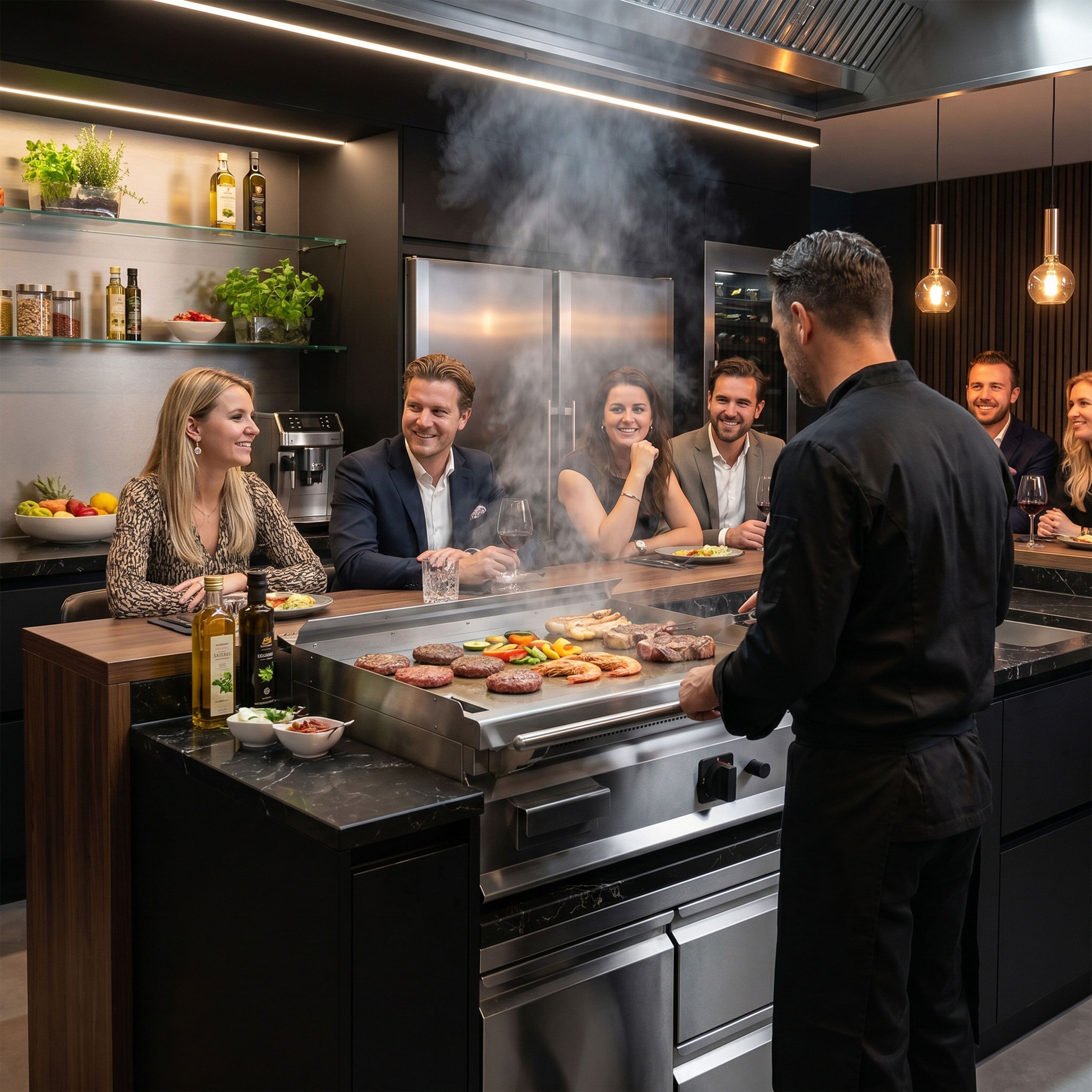 Teppanyaki-bakplaat op gas - 16 kW