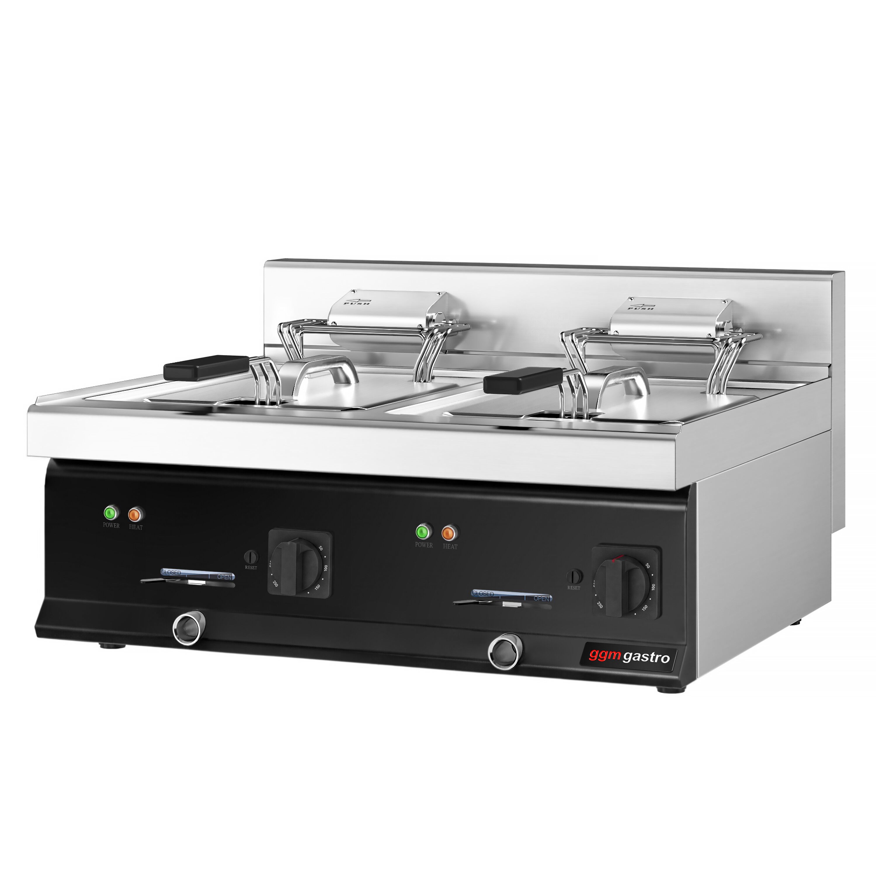 Friteuse électrique double – 10+10 litres – 18 kW