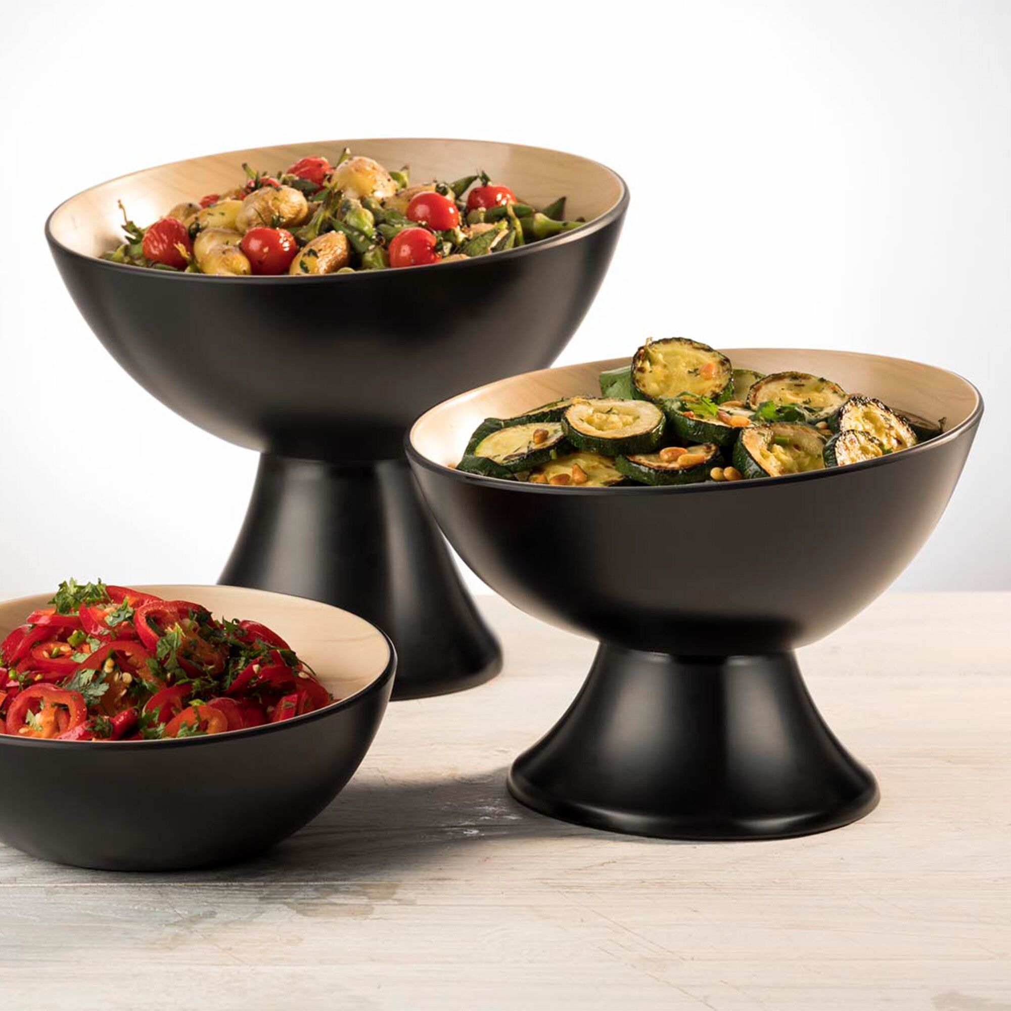 (6 pièces) Support - FRIDA - mélamine - Hauteur : 120 mm - compatible avec les bols et plateaux FRIDA