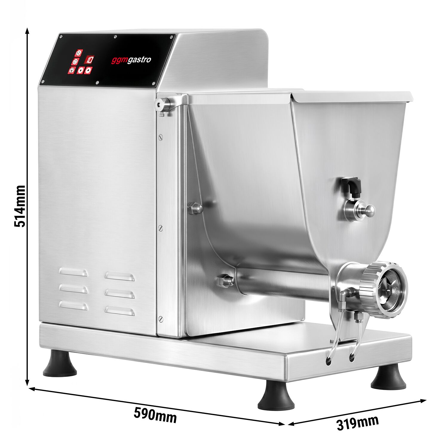 Machine à pâtes électrique - 13 kg/h - 550 Watt - incl. matrice aveugle