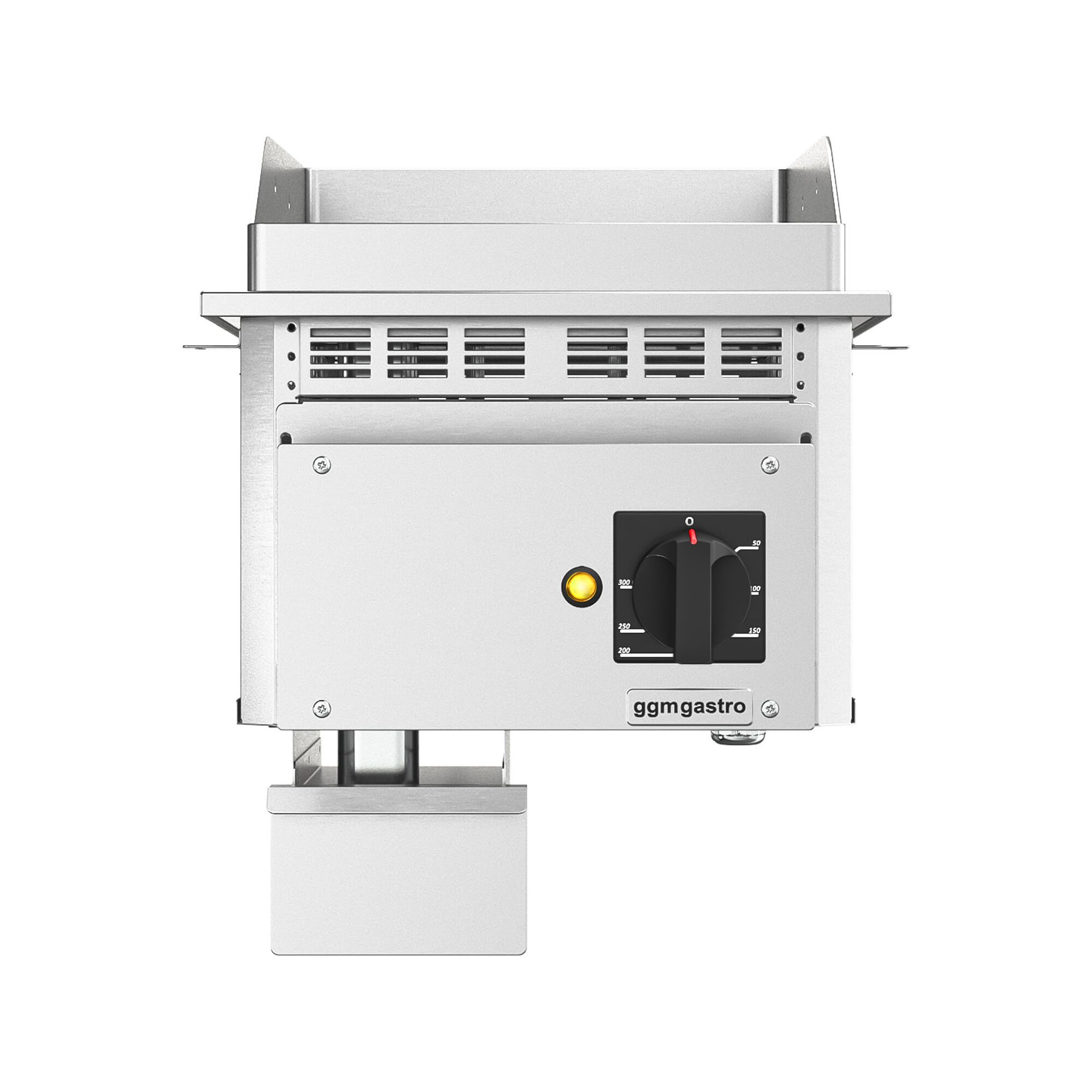 Plancha électrique - plaque acier - 4,5 kW - Lisse - Surface de cuisson : 344x484mm