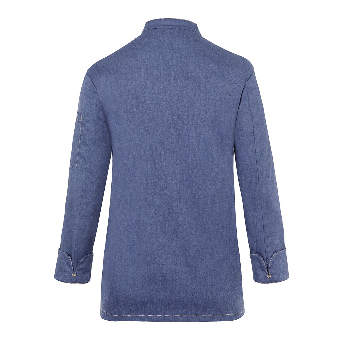 (6 pièces) KARLOWSKY | Veste de cuisine femme style jeans - Vintage Blue - Taille : 44