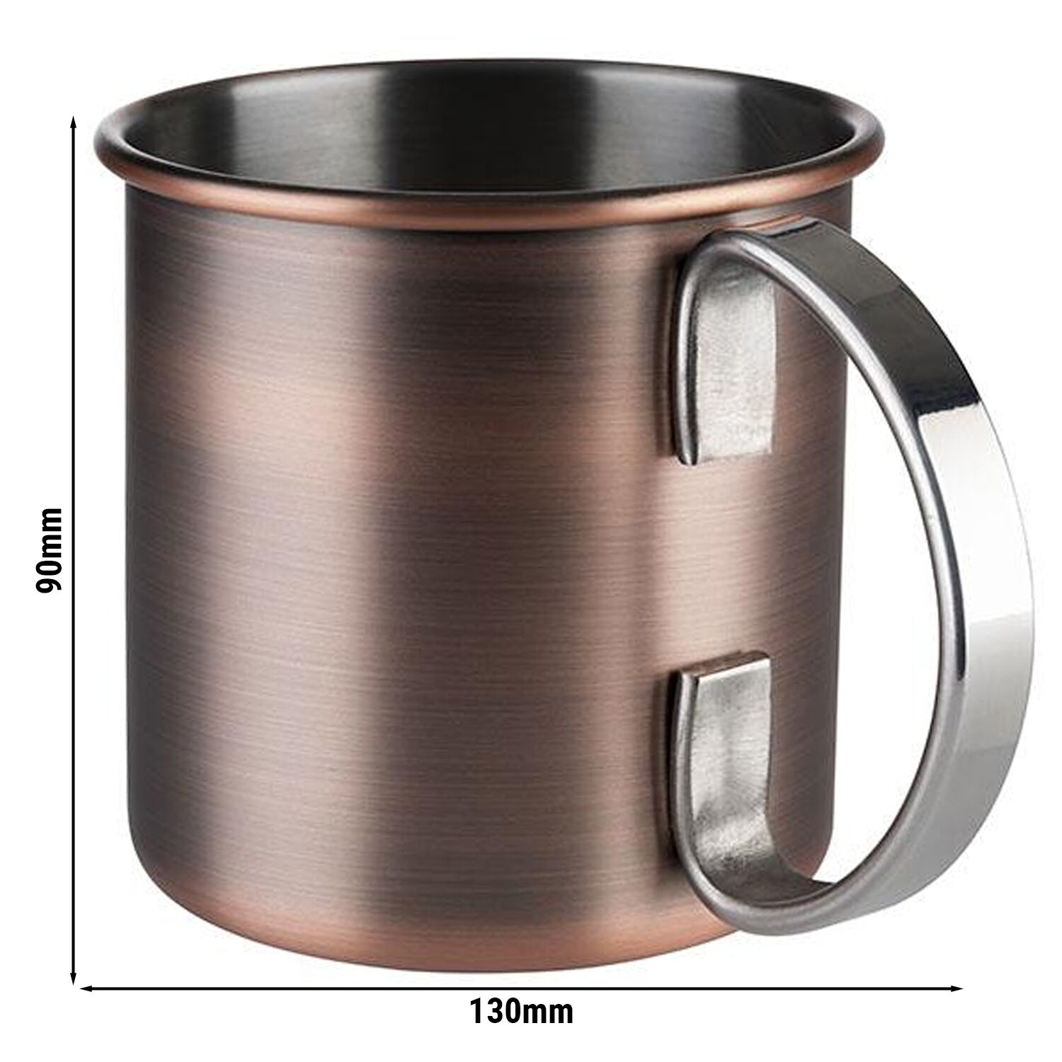 (6 pcs) Tasse à café MOSCOW MULE - 450ml - Antique cuivre