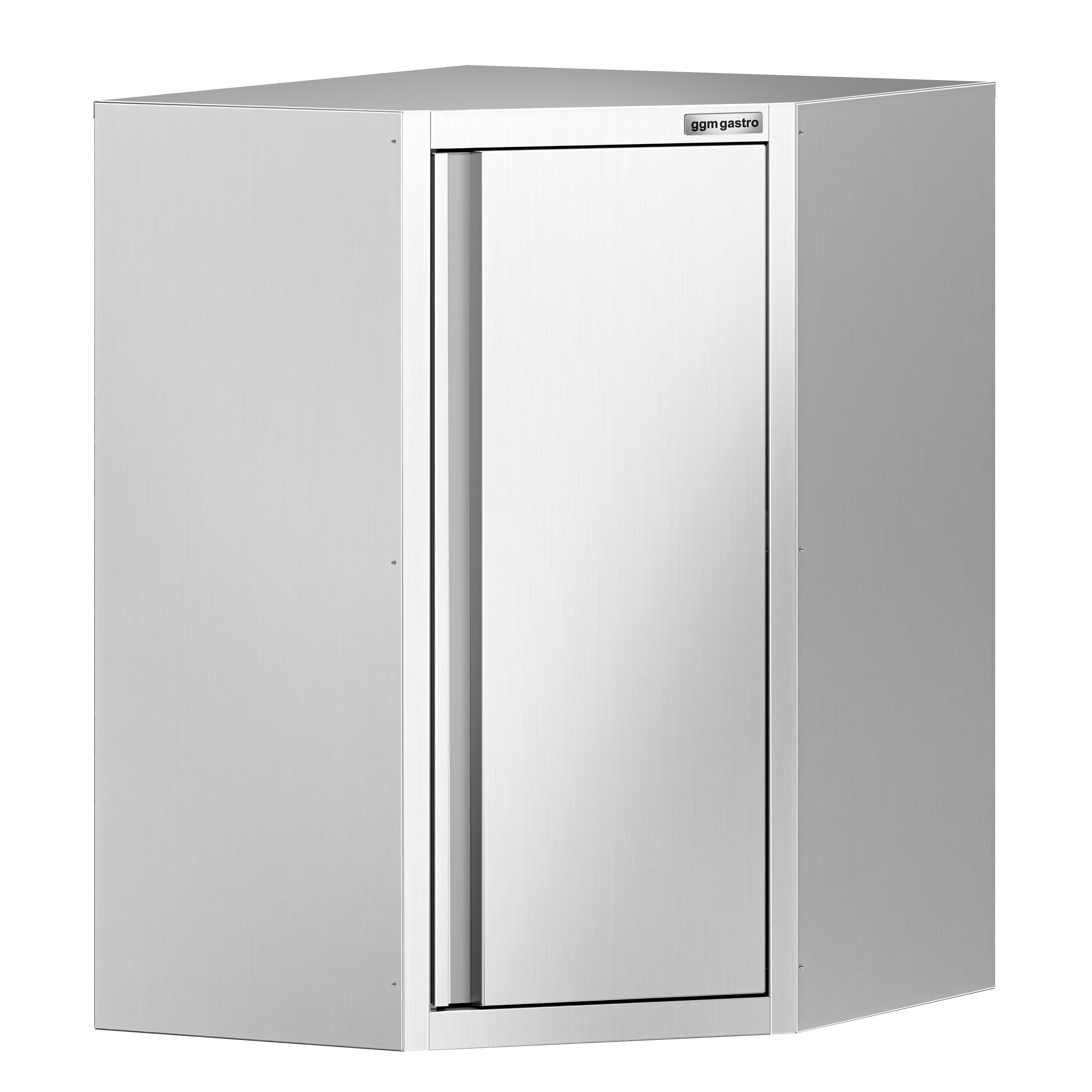 Armoire murale en acier inoxydable - 700x700mm - avec portes battantes - 1000mm de haut