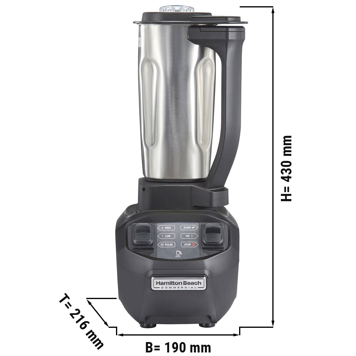HAMILTON BEACH | Rio HBBS255 Bar Blender – Stainless Steel Jug - 0.95 L - 625 W - 2 Speeds