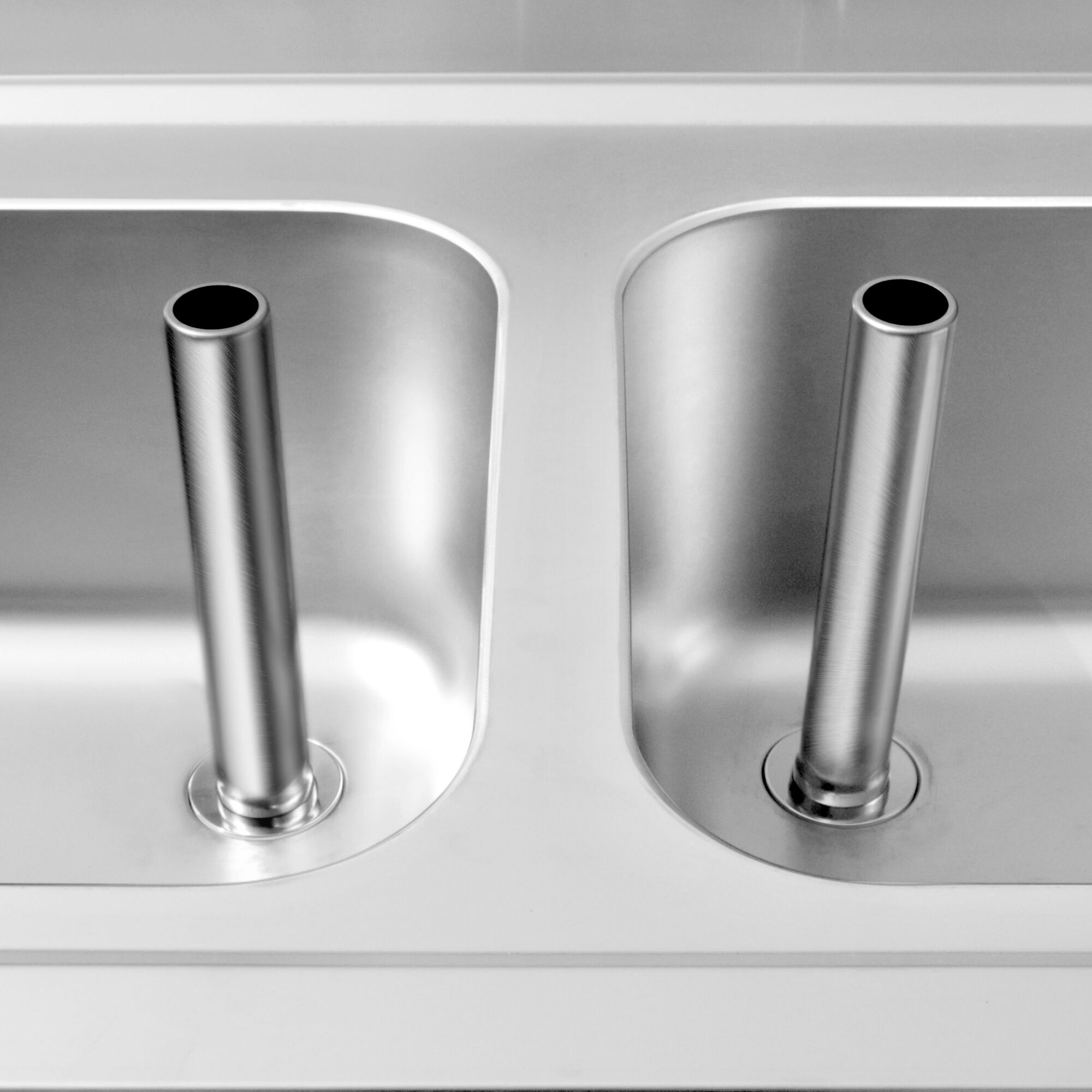 Meuble plonge PREMIUM - 1000x600mm - avec 2 bacs
