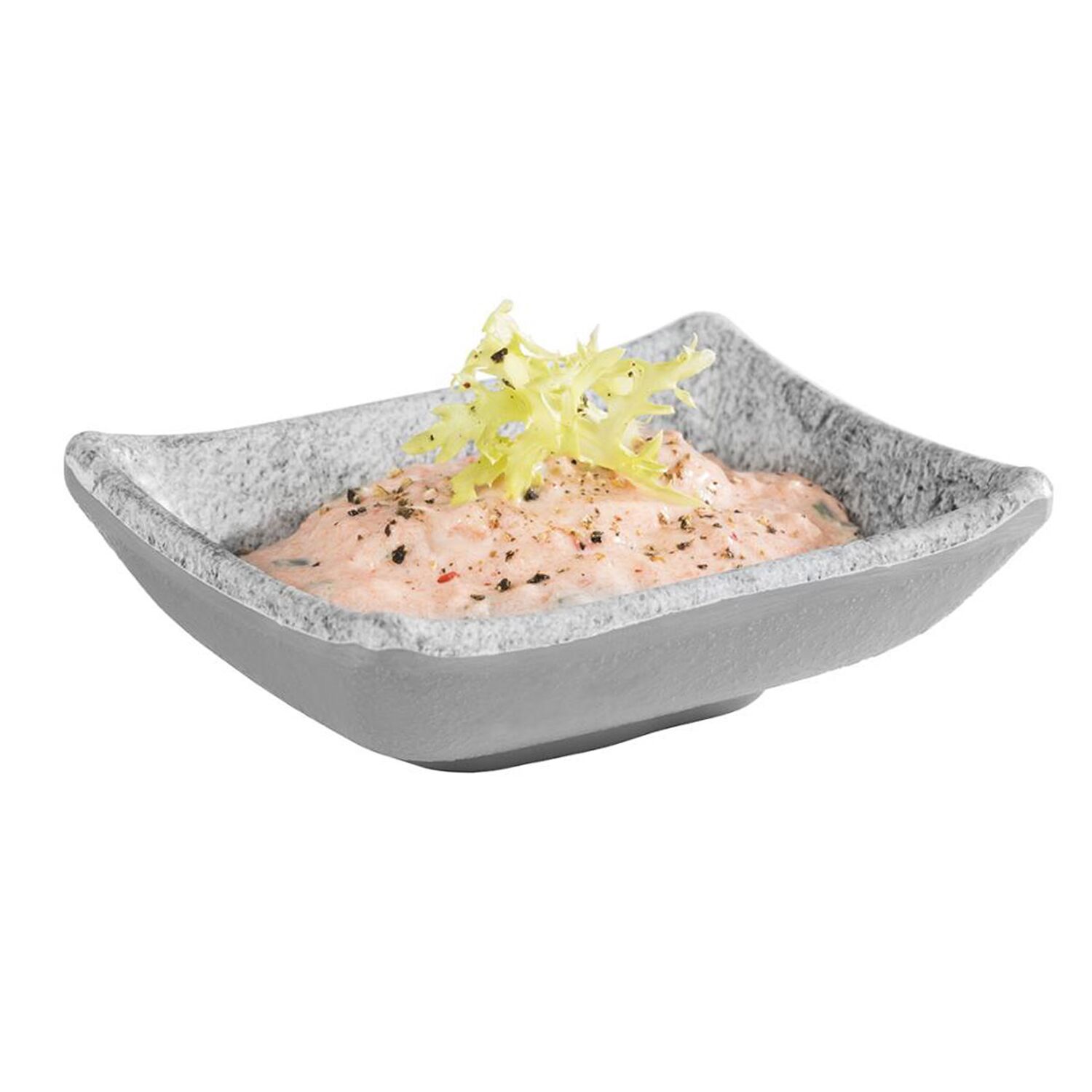 (24 pièces) Coupelles à sauce - ELEMENT - Melamine - 30 ml - Gris