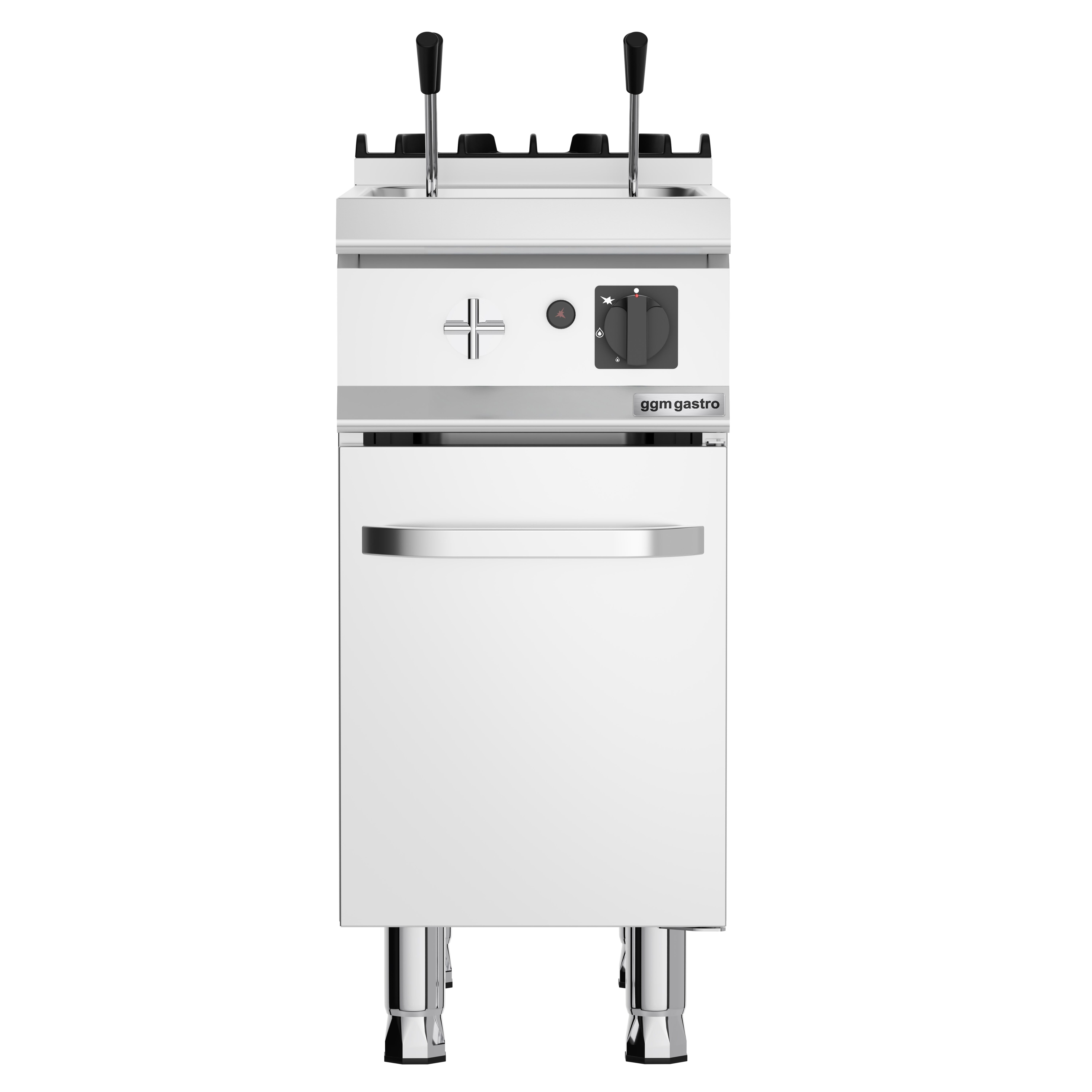 Cuiseur à pâtes à gaz – 18 litres – 10,5 kW – avec soubassement et 1 porte