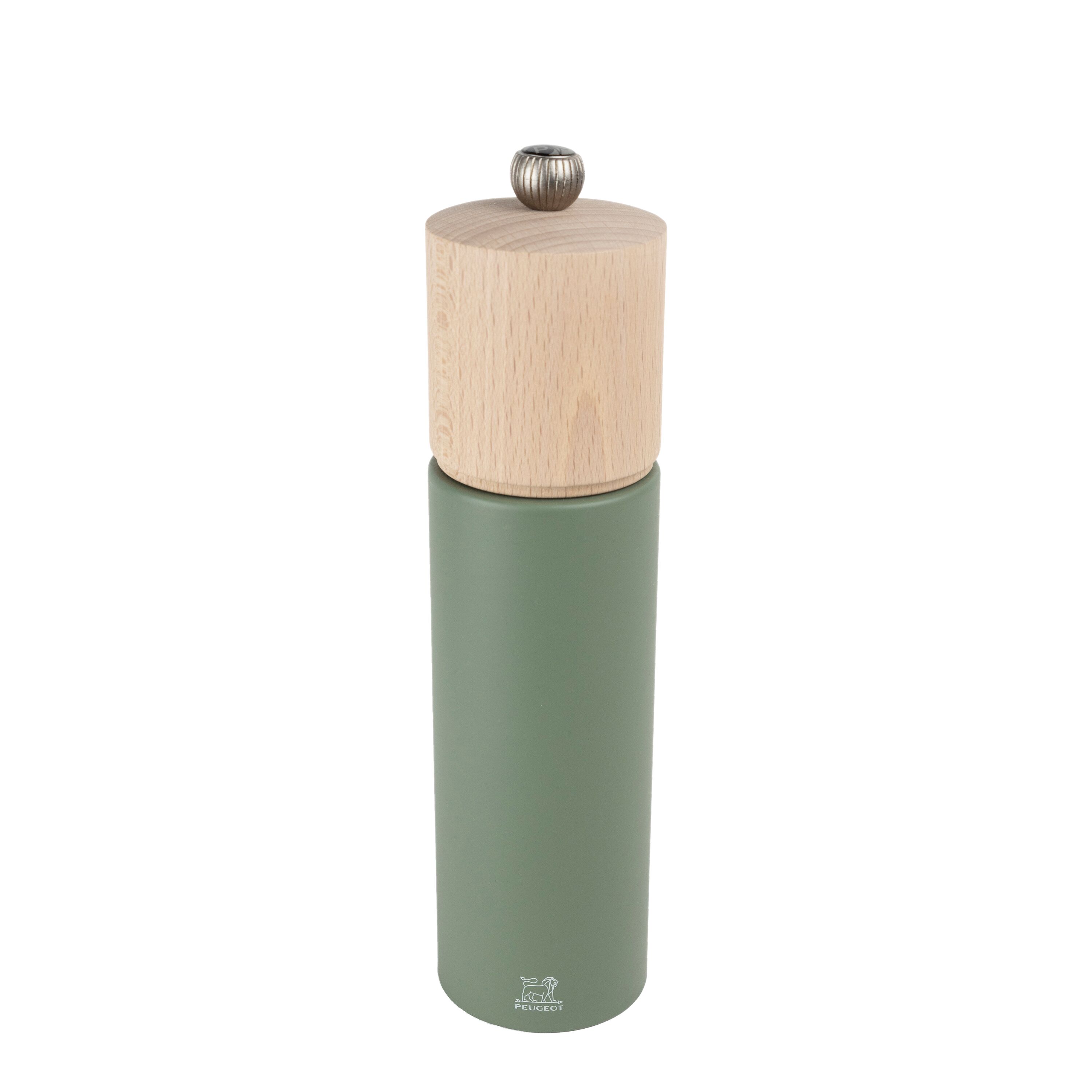 (6 pièces) PEUGEOT | BOREAL - Moulin à poivre - Bois - Vert olive - Hauteur : 210 mm
