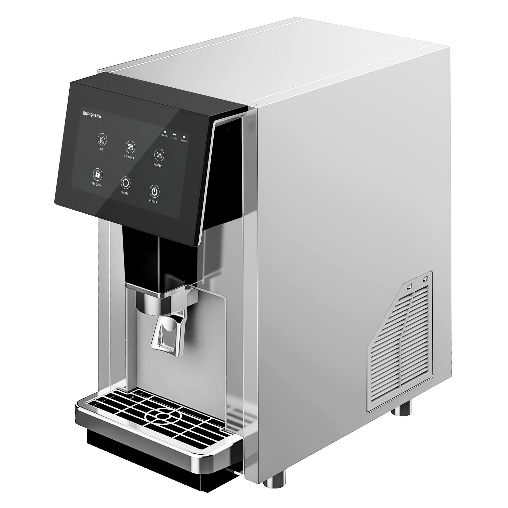 Ice and water dispenser with integrated ice maker - 70 kg/24 h - Touch