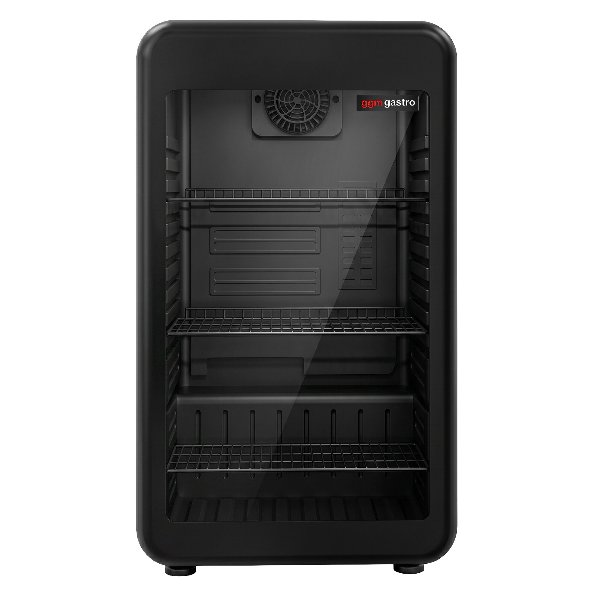 Minibar-Kühlschrank - 500mm - 120 Liter - mit 1 Glastür - Schwarz