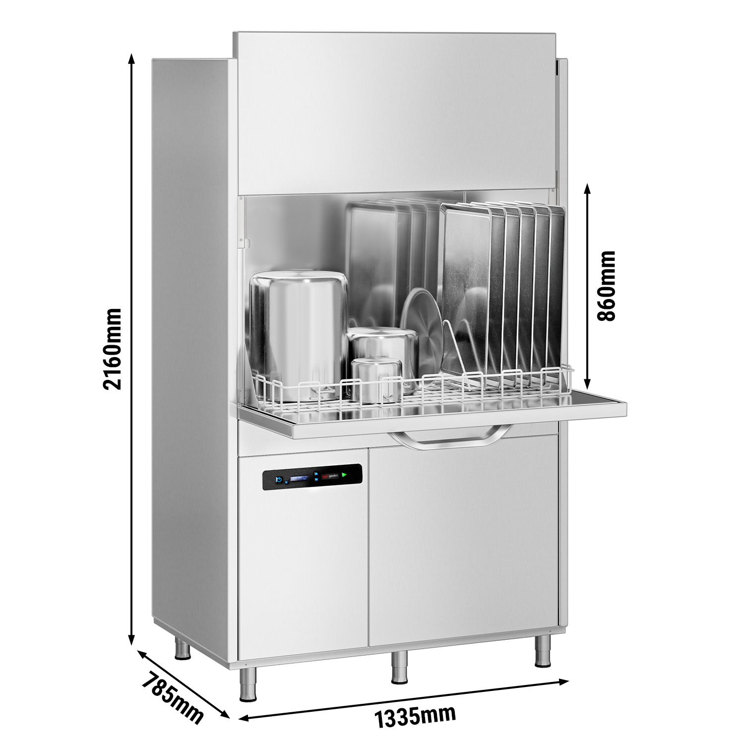 Lave-batterie à double paroi - numérique - 16 kW