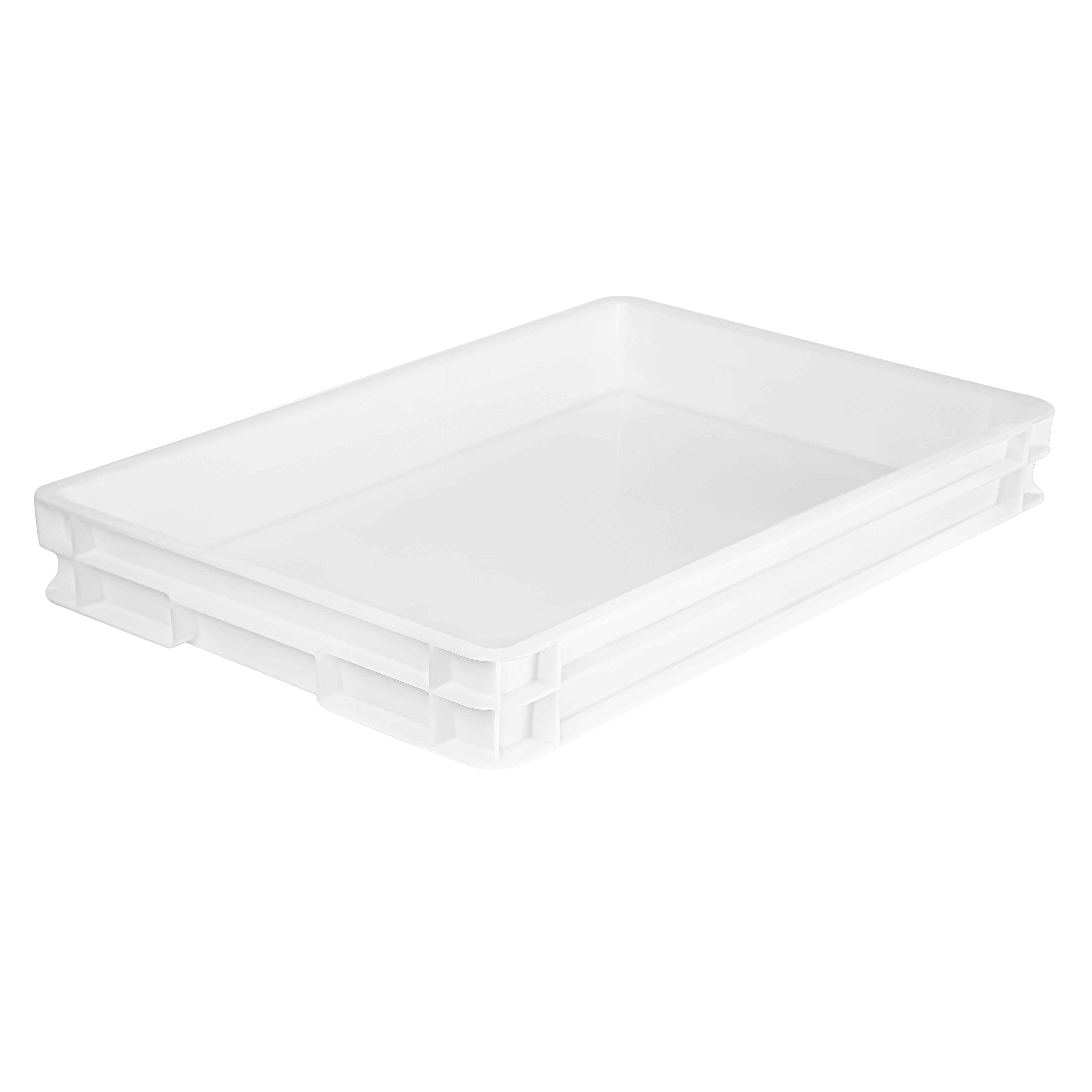 (16pcs) Bac à pâtons - 600x400mm - Hauteur: 70mm - Polypropylène - Blanc