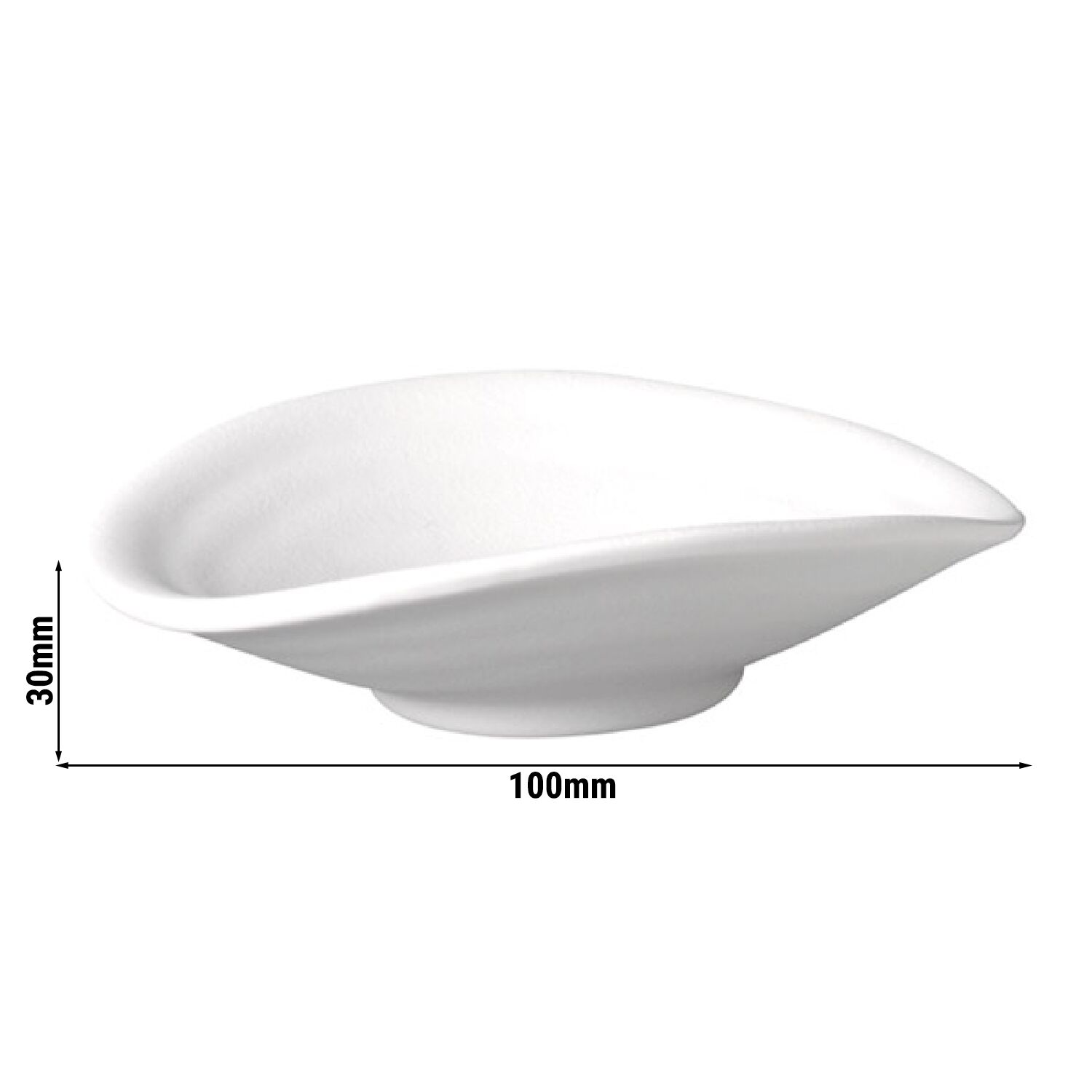 (6 pièces) Coupelles à sauce - ZEN - Melamine - 40 ml - 110 x 100 mm - Blanc