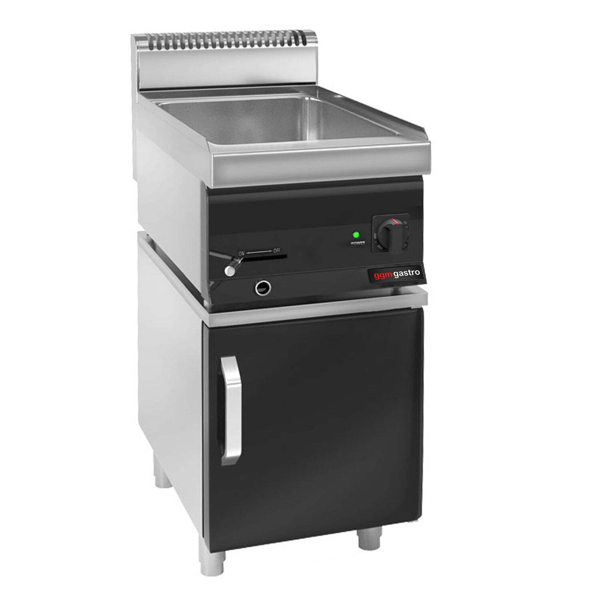 Bain-marie électrique – 1,2 kW – 1 × GN 1/1 – avec soubassement incluant 1 porte