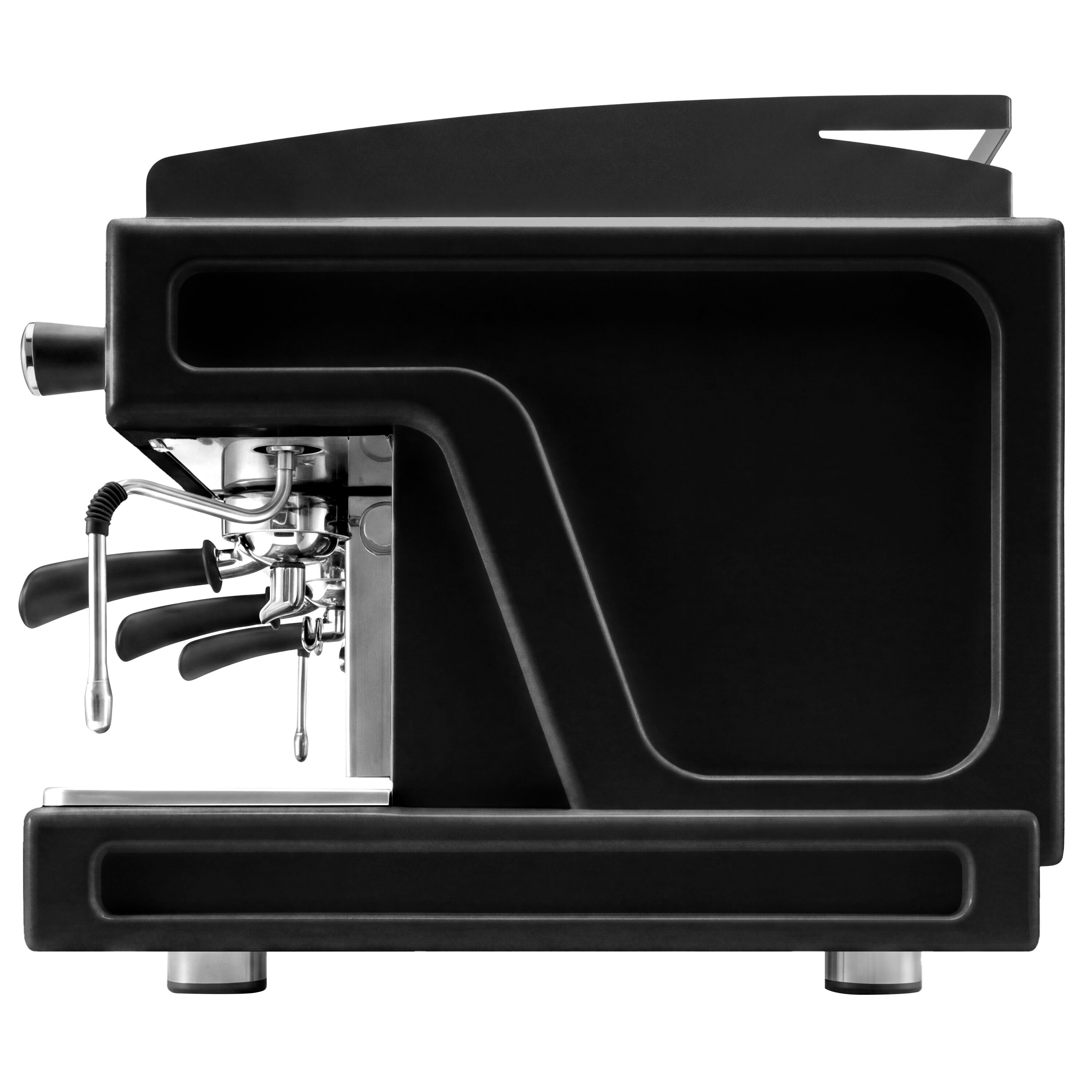 WEGA | Airy - Siebträgermaschine - 3 Gruppig - 5,6 kW - mit Shot Counter - Schwarz