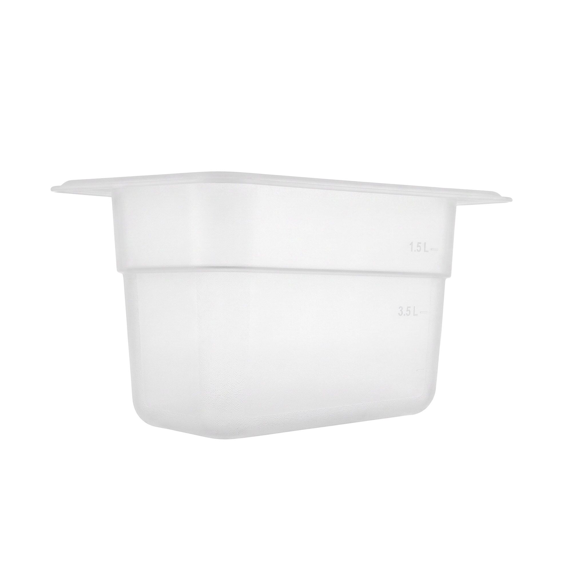 (12 pièces) Bac en Polypropylène - GN 1/9 - Translucide - 0,57 L - Hauteur : 65 mm