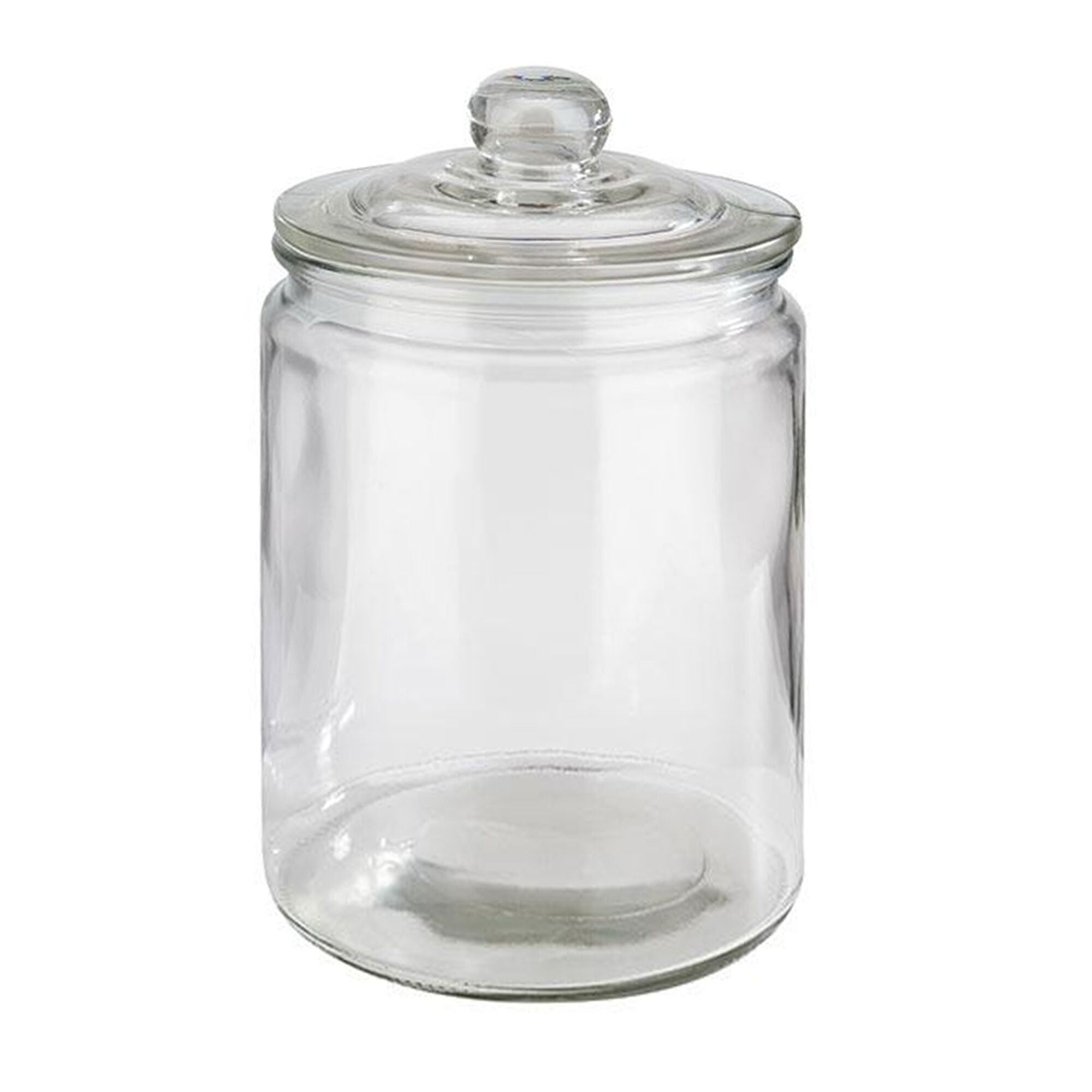 (6 st) Burk - CLASSIC - 2 liter - med glaslock med tätning