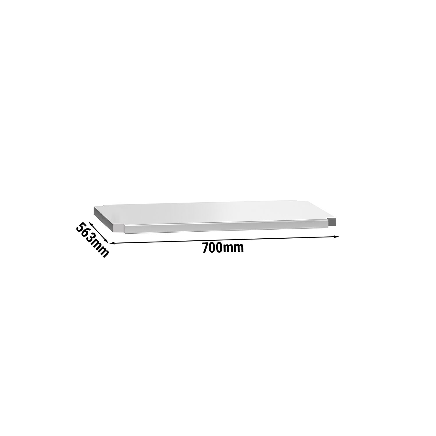 Étagère intermédiaire - 700 x 563 mm - compatible avec tables de travail ATK76 & ATK76A