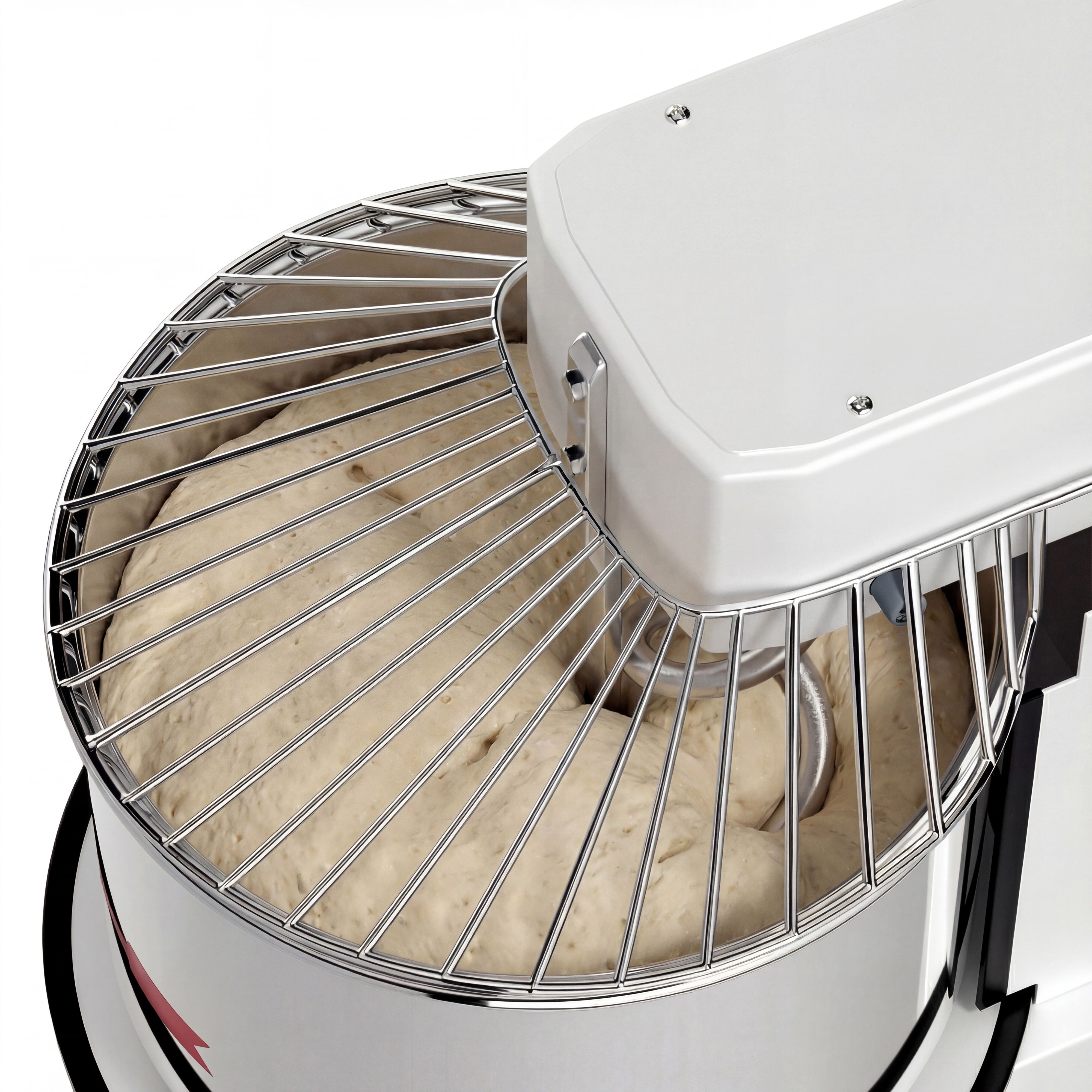 Pétrin à Pâte / Pétrin à spirale - 33 Litres / 25 kg - 2 Vitesses - Cuve Amovible & Tête Relevable - Fonction Minuterie