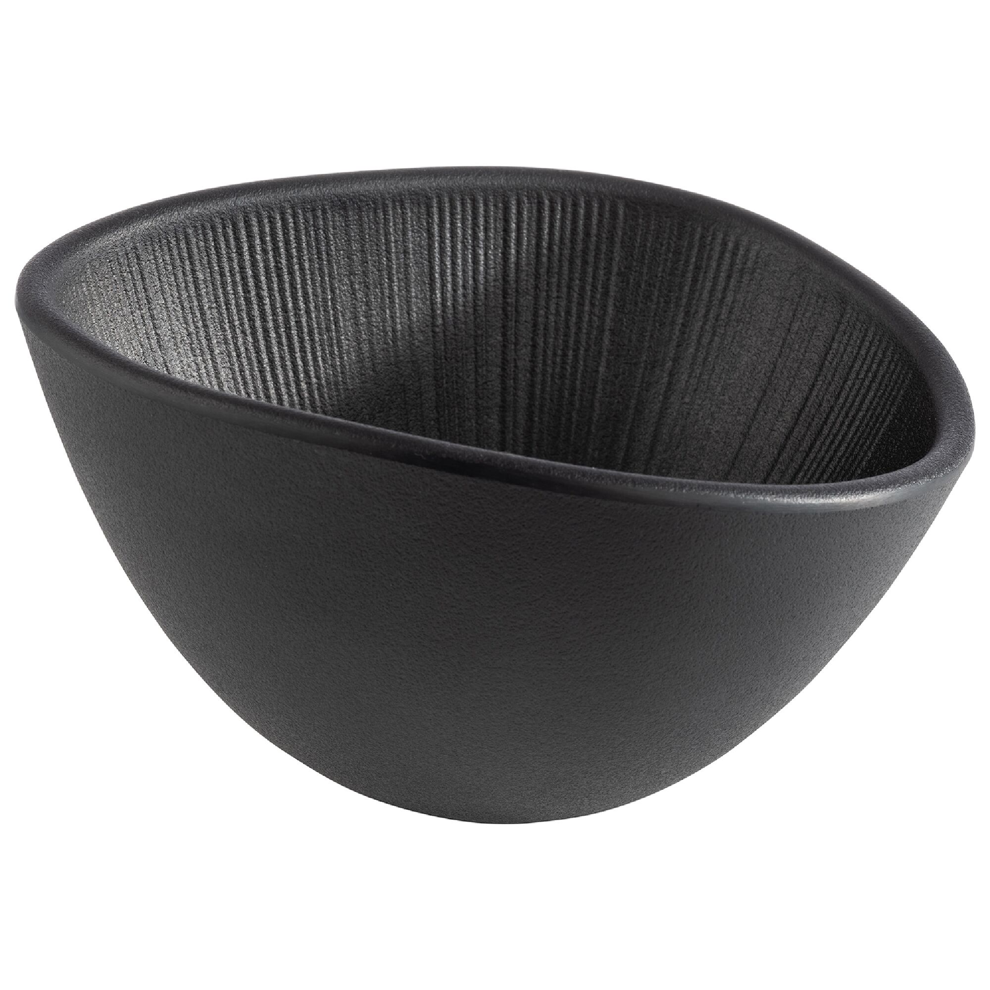 (6 pcs) Coupe - NERO - Mélamine - 300ml - rectangulaire - 145x125mm - Profondeur : 80mm - Noir