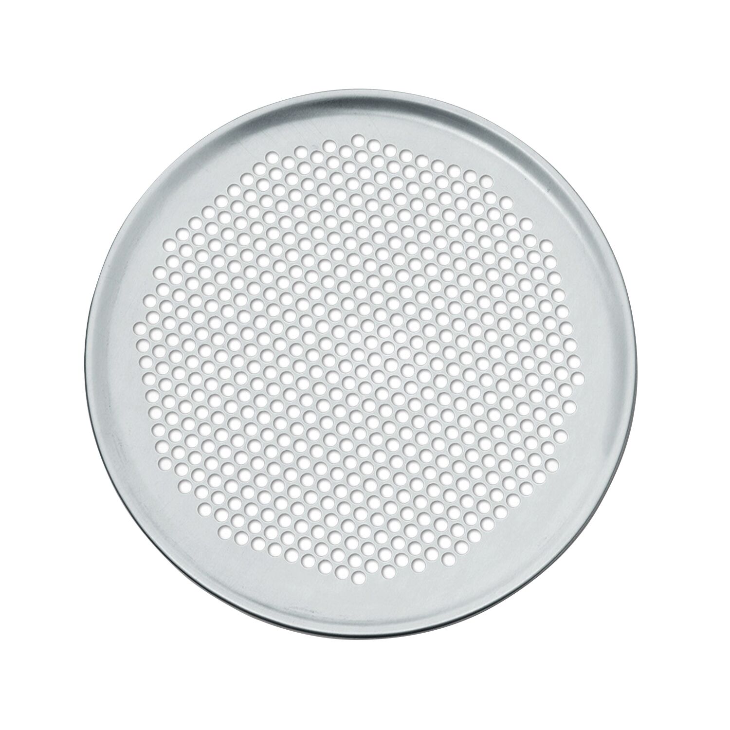 Plaque à pizza - Aluminium - avec rebord - Ø250mm - perforée