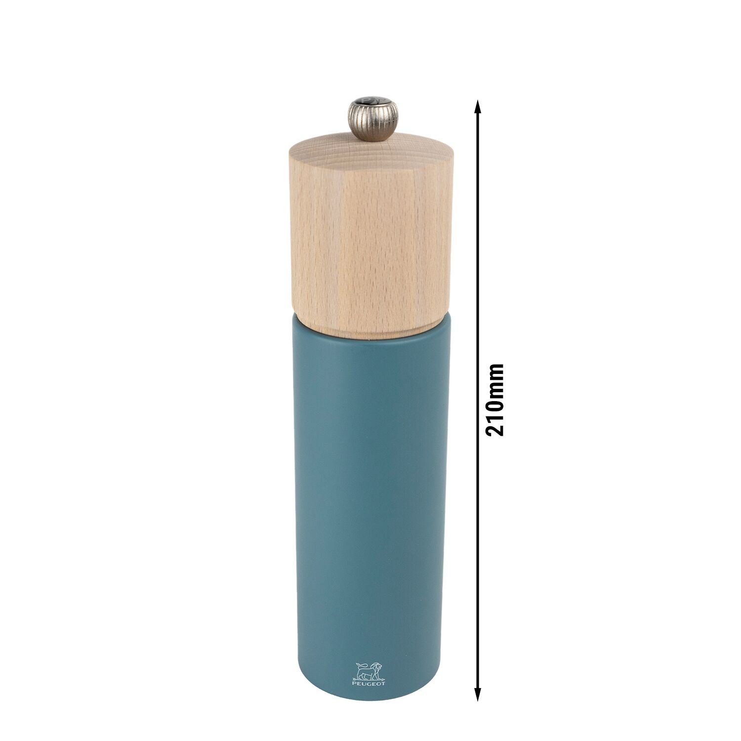 (6 pièces) PEUGEOT | BOREAL - Moulin à poivre - Bois - Bleu fumé - Hauteur : 210 mm