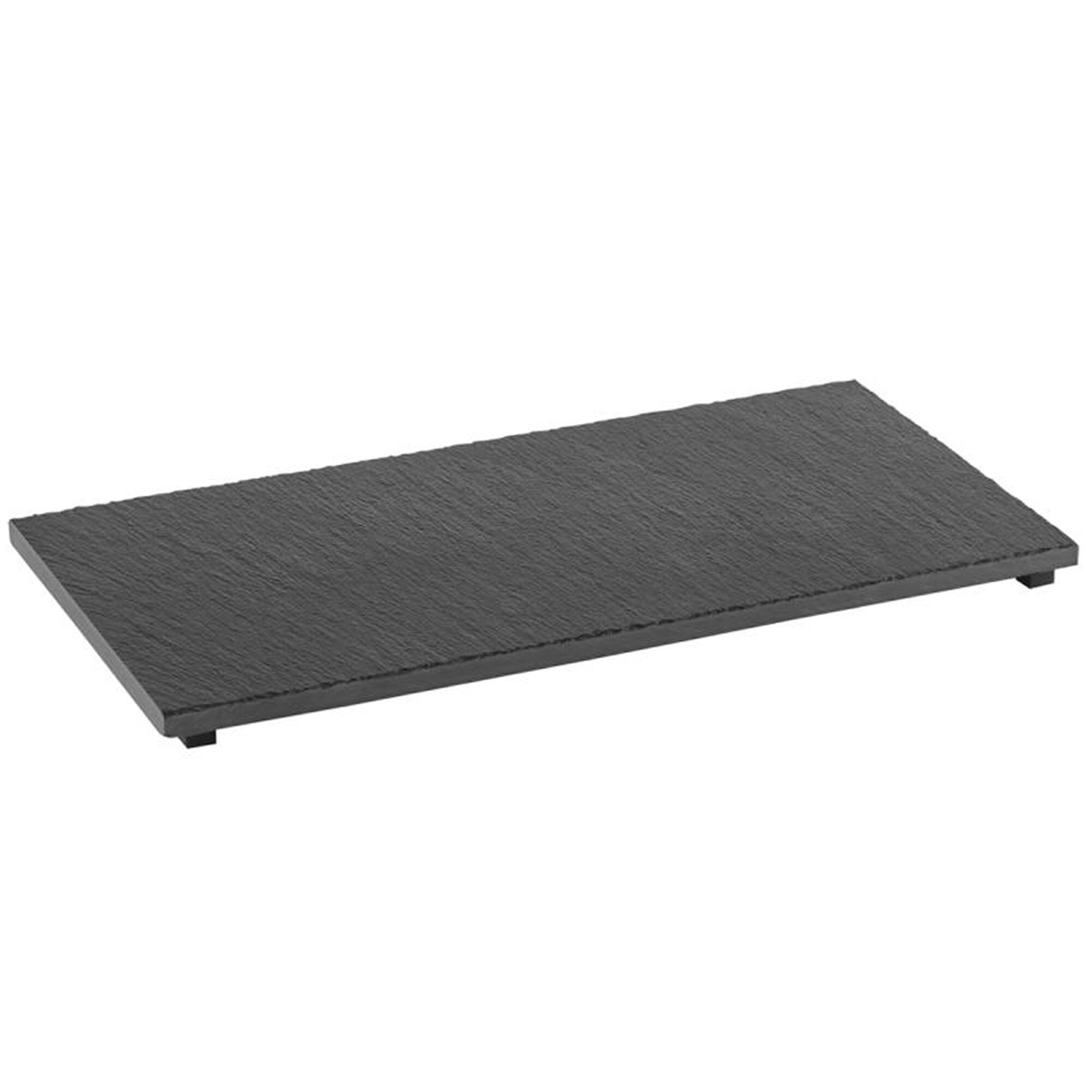 (6 pcs) Plateau en ardoise naturelle - Ardoise naturelle - GN 1/3 - VALO - Lot de 6 - 325x176mm - patins antidérapants inclus