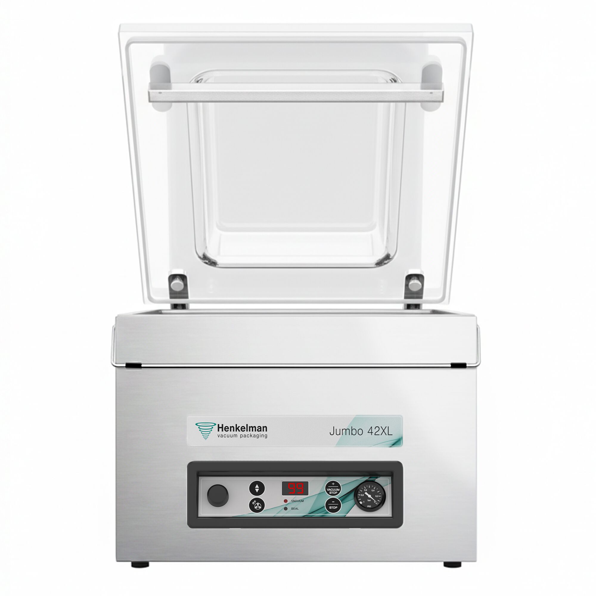 HENKELMAN | Jumbo 42XL – Machine sous vide à cloche – 16 m³/h – 600 watts – numérique