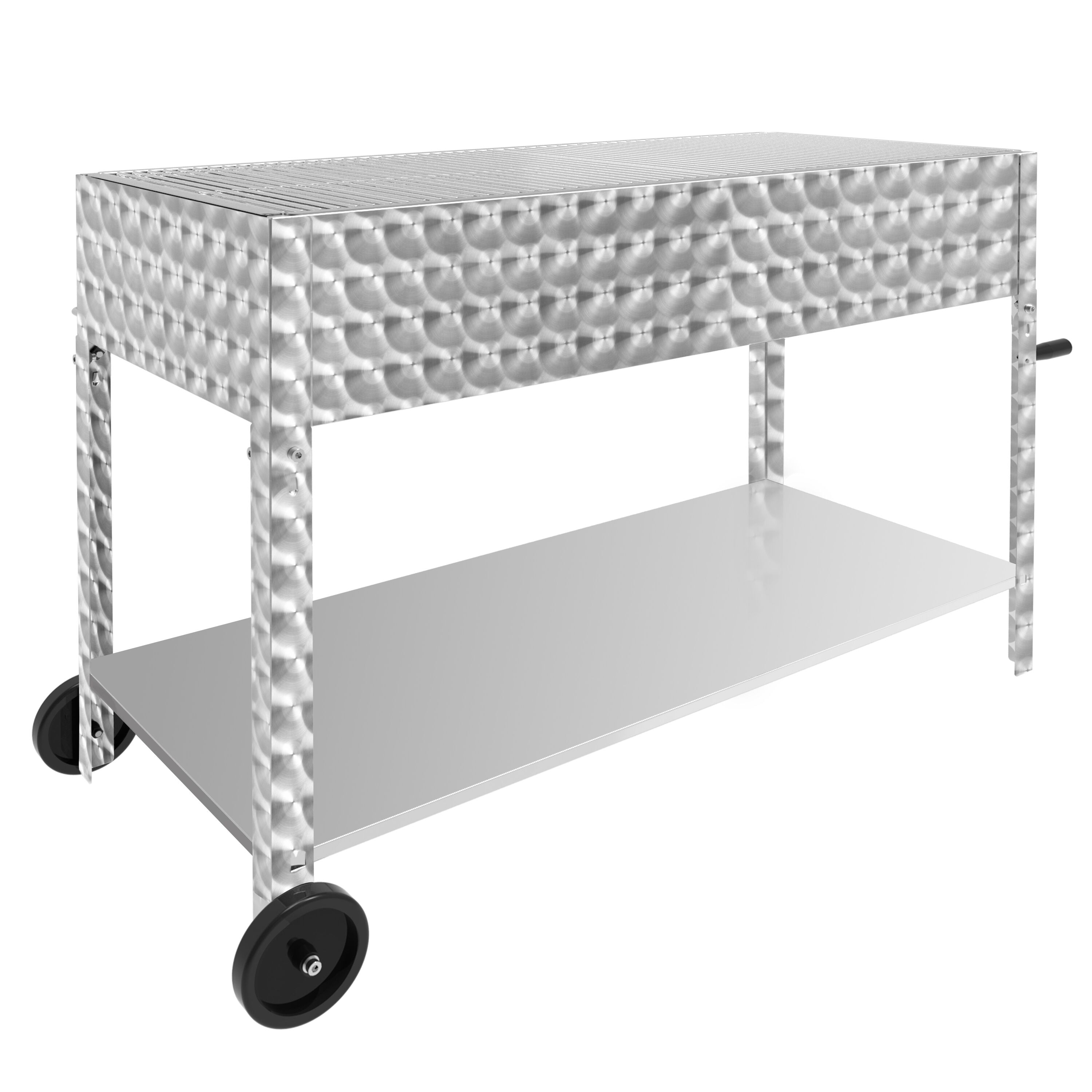 Barbecue à gaz - 22,5 kW - 6 brûleurs - incl. support mobile, grille & tôle