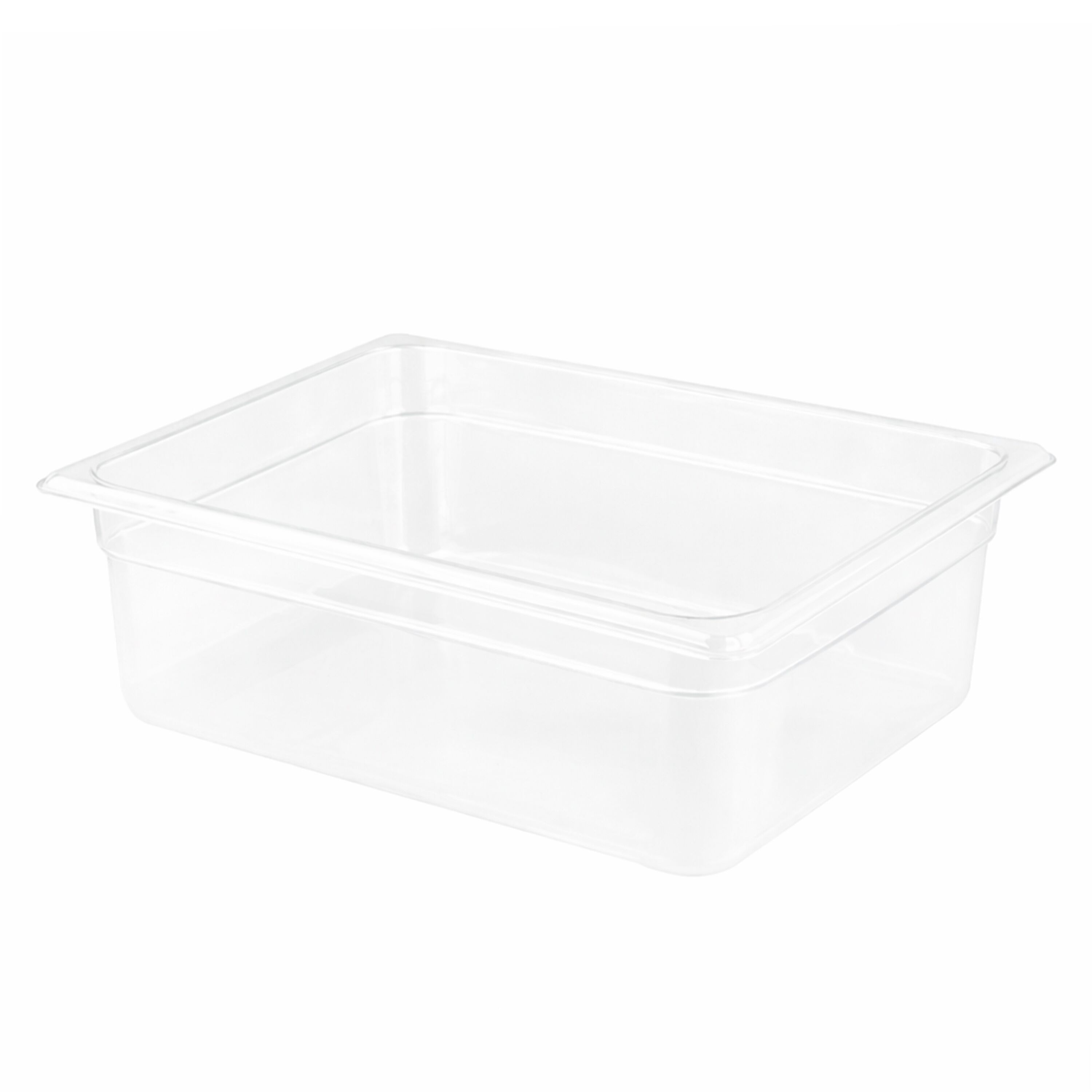 (6 pièces) Bac en Polypropylène - GN 1/2 - Translucide - 5,9 L - Hauteur : 100 mm