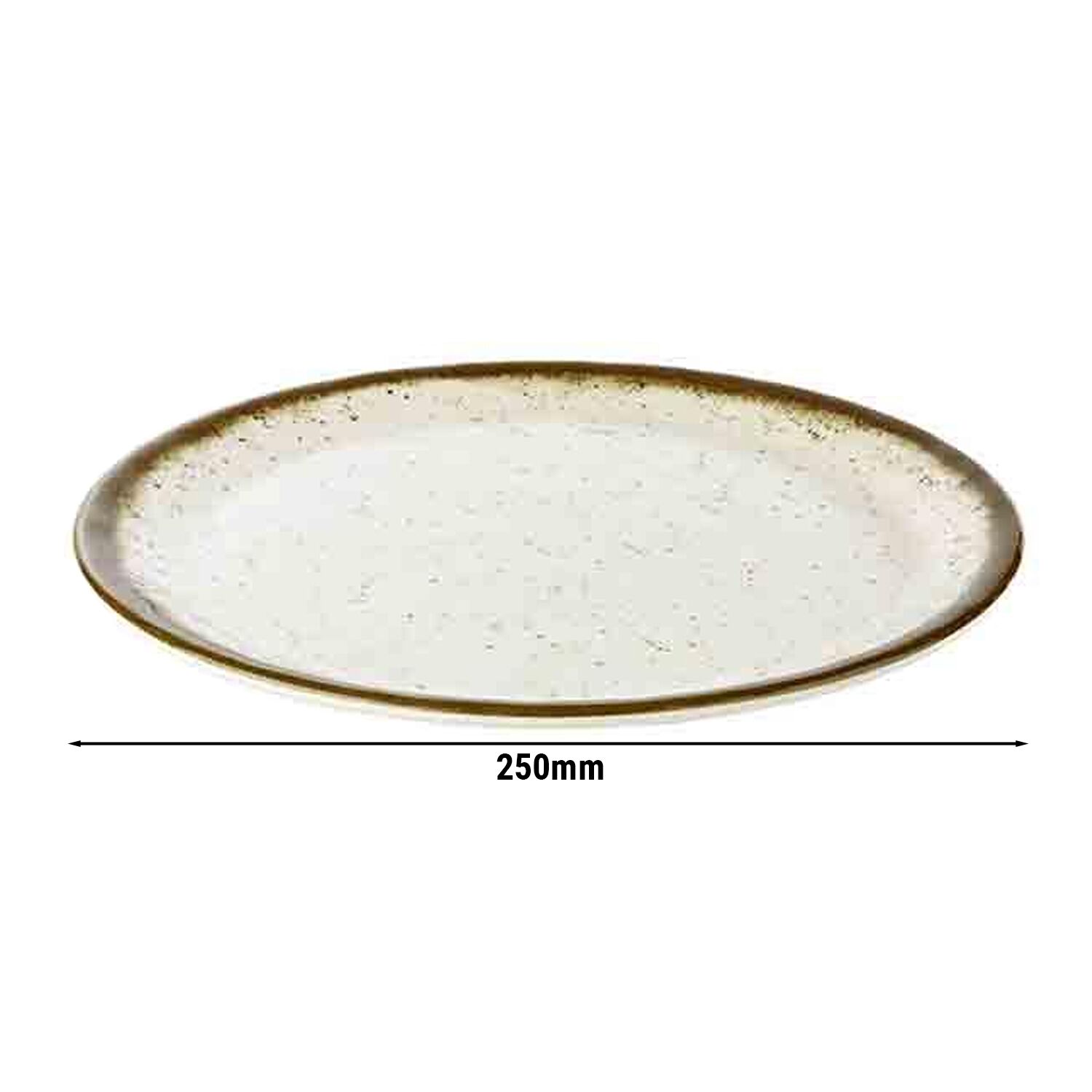 (6 pièces) STONE ART - Assiette - Plate - Mélamine - Ø 250 mm