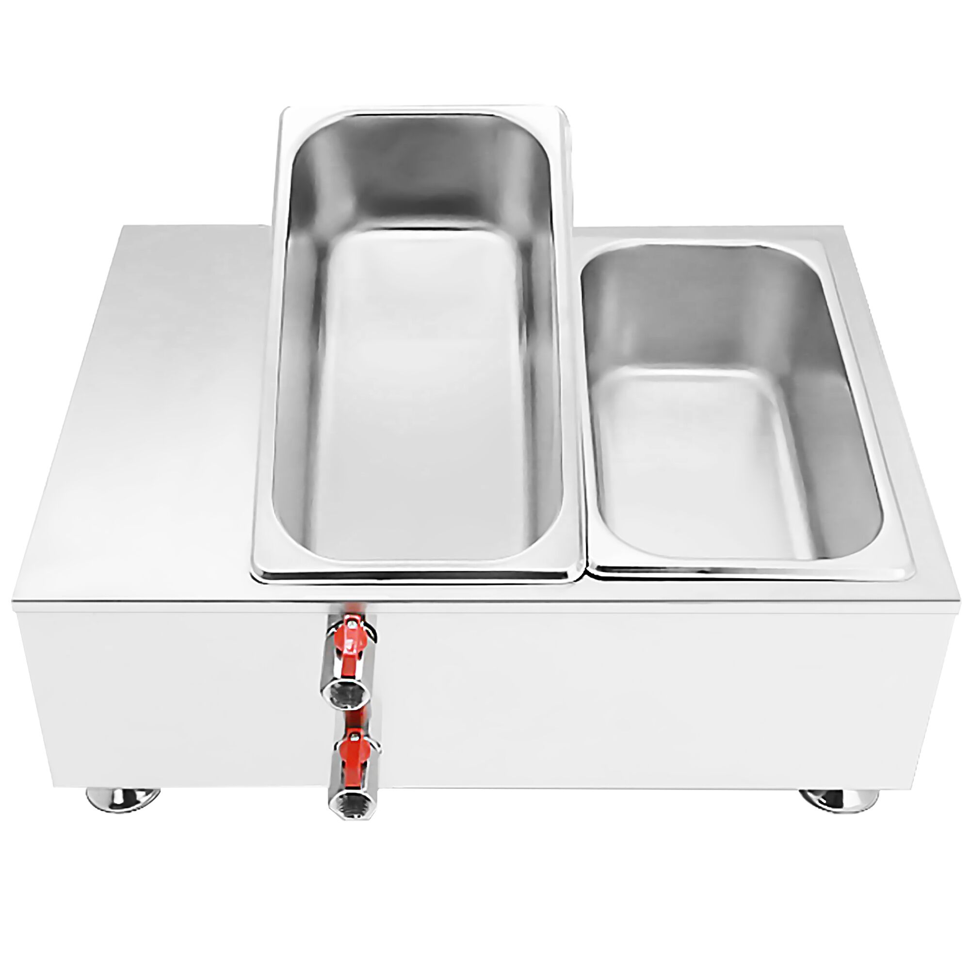 Fondoir à chocolat à bain-marie - 2x GN 1/3 - 1,5kW - incl. 2 couvercles et 2 bacs GN 1/3