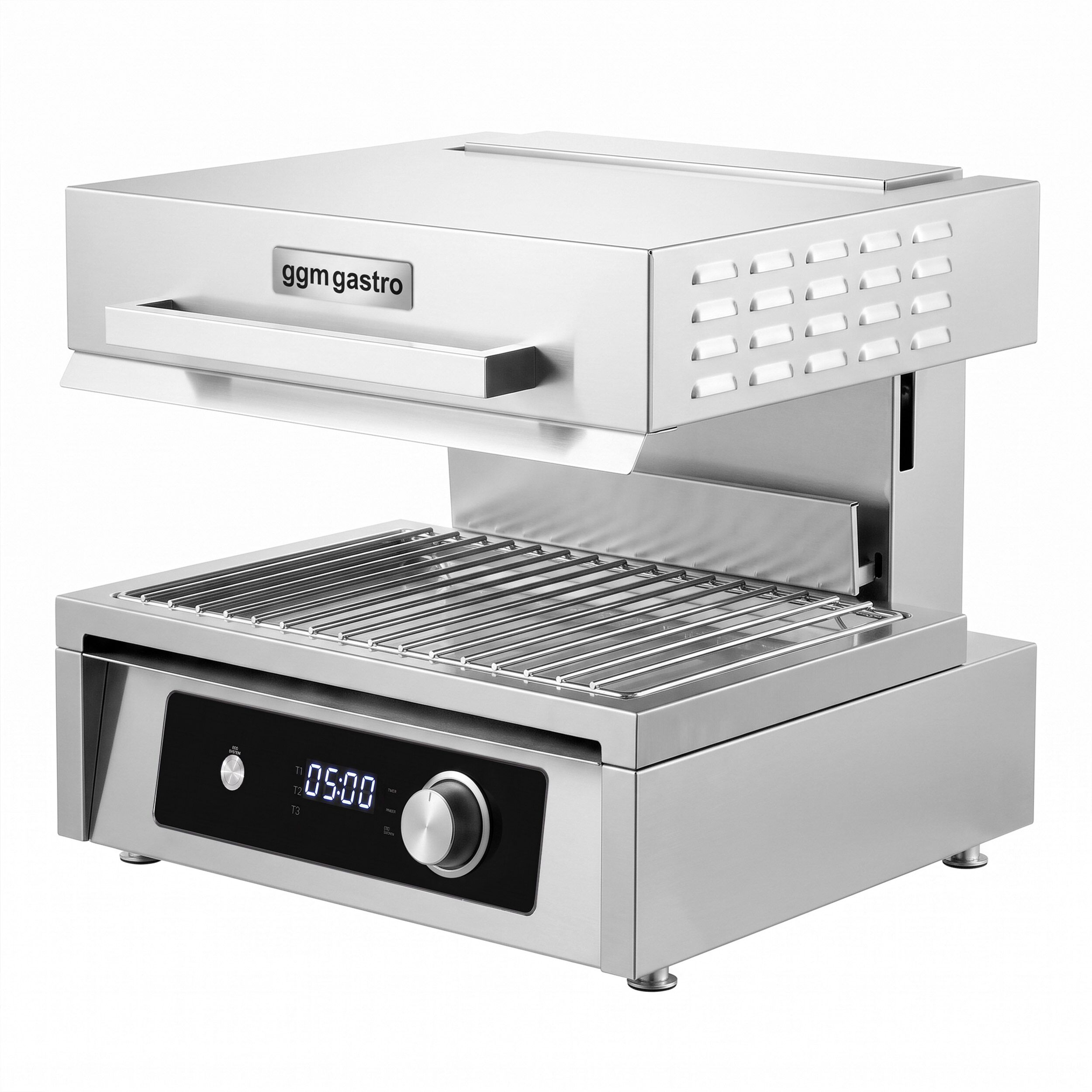 Pita Oven / Lift-salamander - Infrarood - 4,5kW - 220V - Digitale bediening - In hoogte verstelbaar verwarmingselement