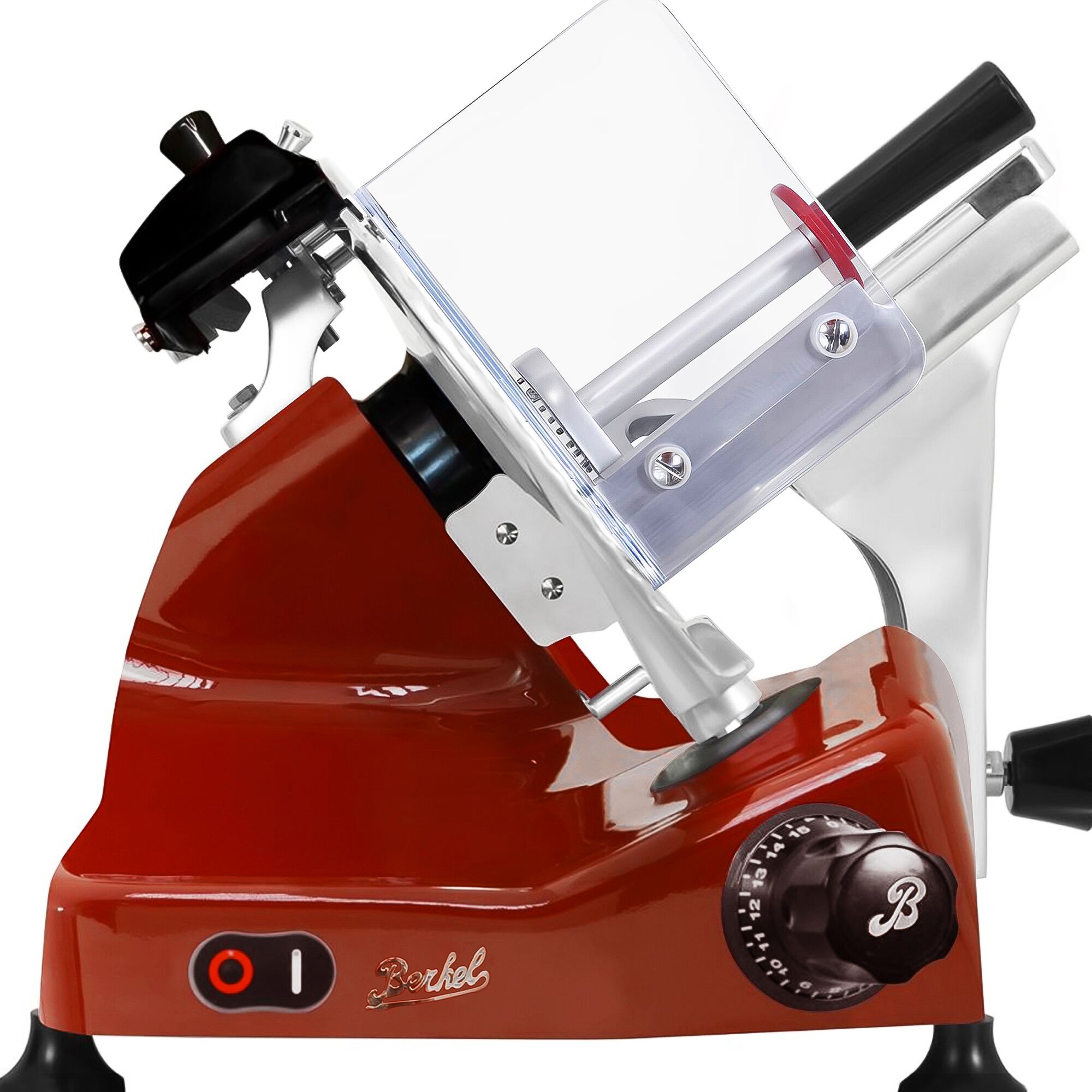 BERKEL | Trancheuse Pro Line avec système gravité - 330 watts - Lame : Ø 250 mm - Rouge