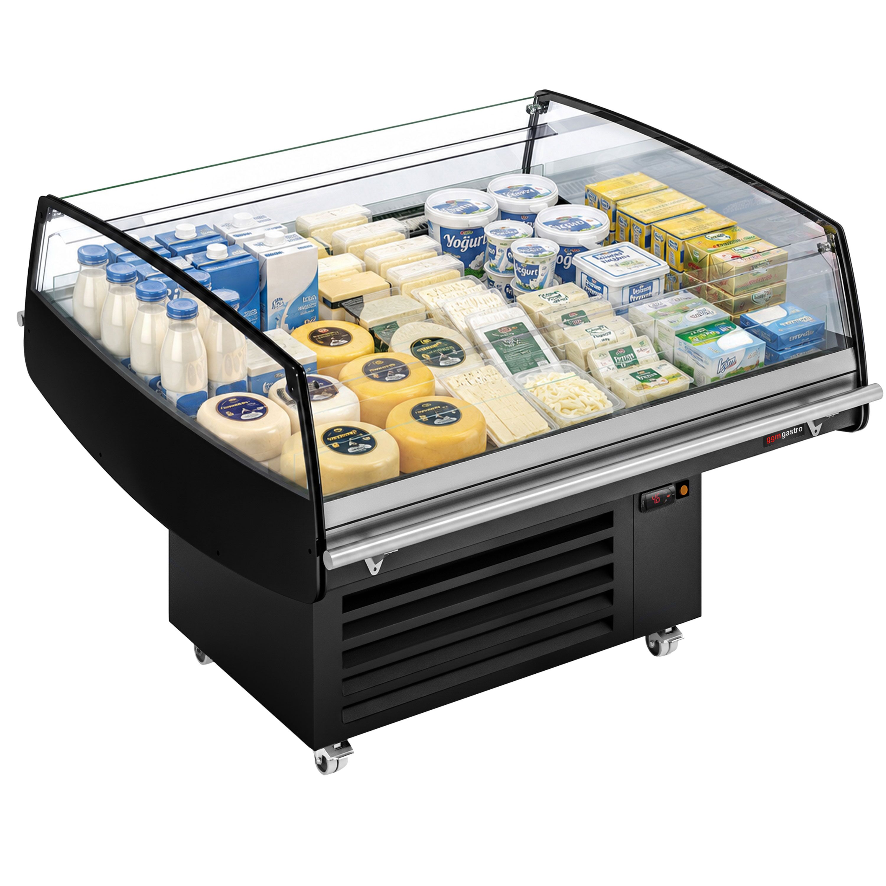 Commercial Island Chiller - 1250x1058x1441mm - 230 Litres – tiltable display surface