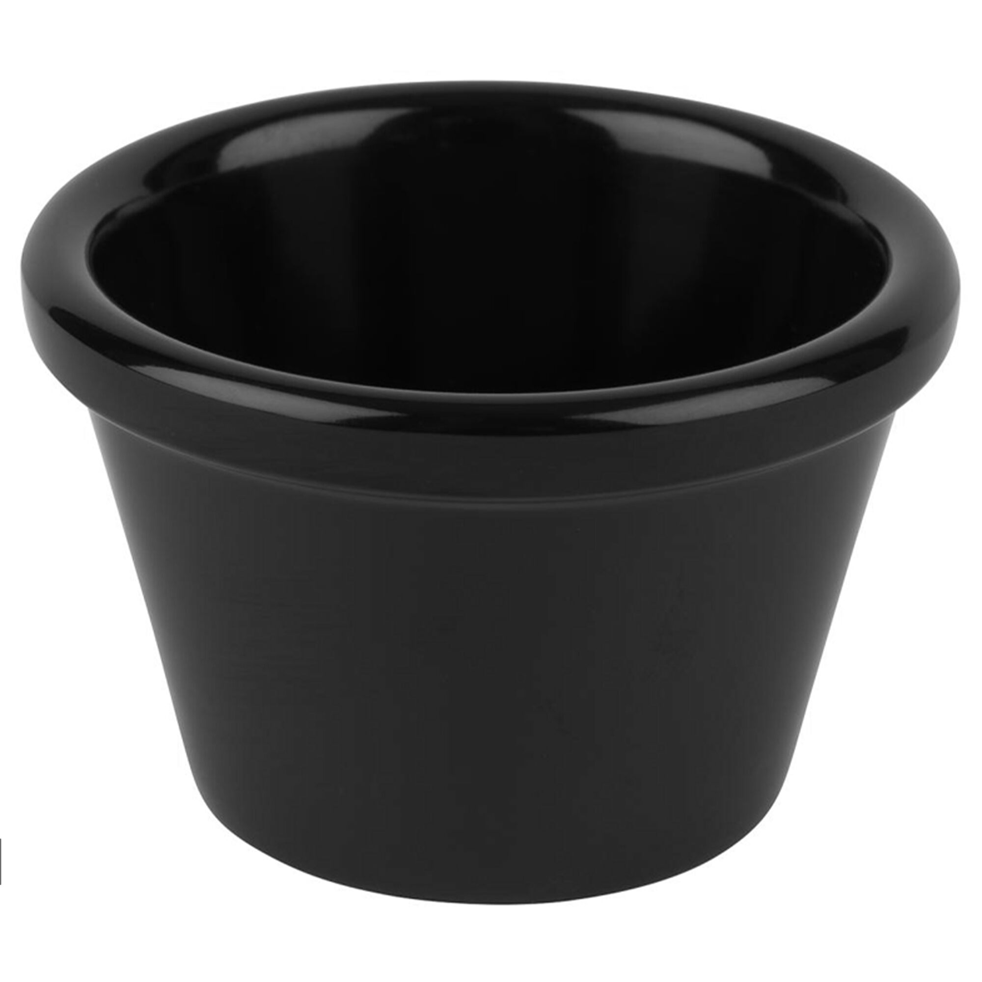 (24 pièces) Coupelles à sauce - CASUAL - Melamine - 50 ml - Ø 60 mm - Noir