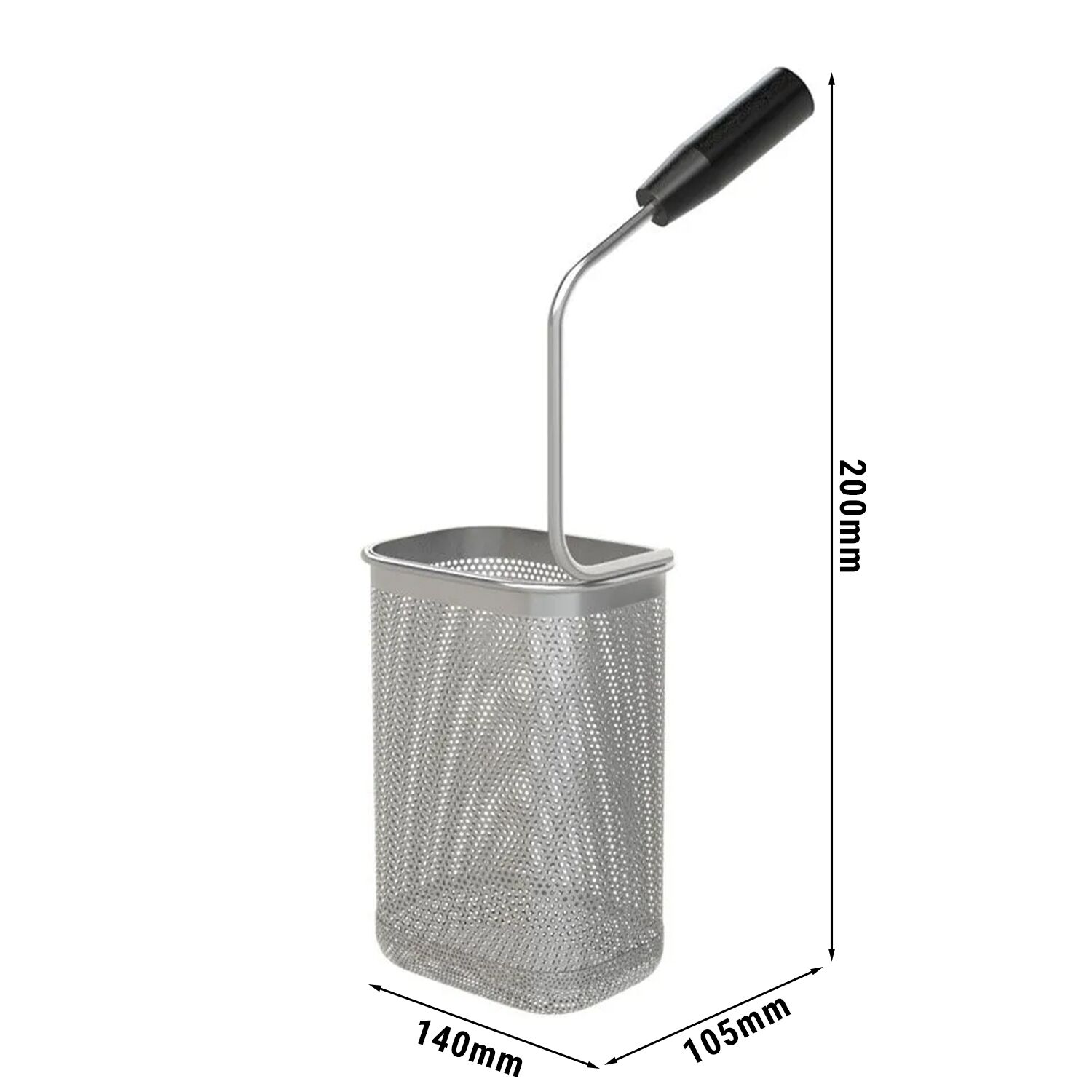 2x 1/3 & 2x 1/6 Panier à pâtes - 290x105x200mm & 140x105x200mm - 2x0,8kg & 2x0,4kg - Inox AISI 304