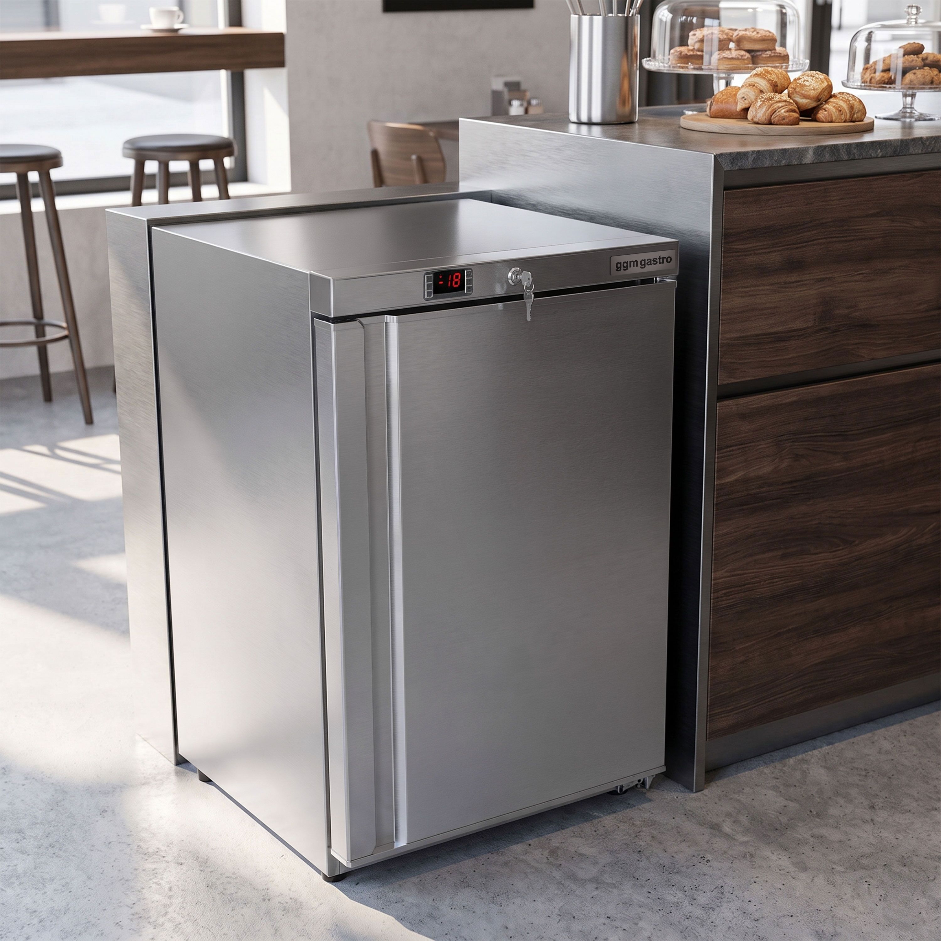 Mini Commercial Undercounter Freezer Stainless Steel ECO - 115L - Single Door